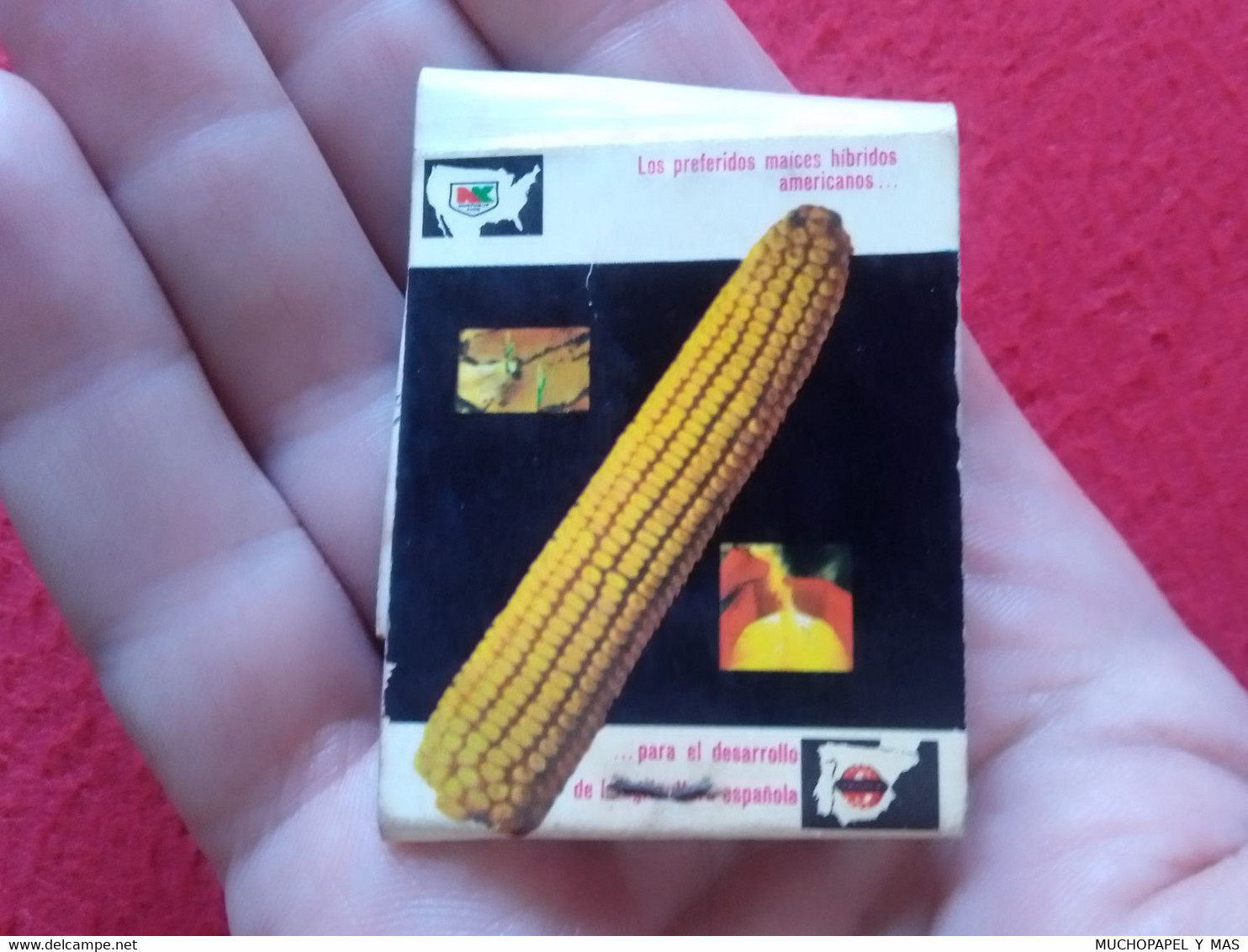 CAJA DE CERILLAS BOÎTE D'ALLUMETTES MATCHBOX SORGOS HÍBRIDOS MAIZ MAIZE PRODES TRUDAN PASTO SUDÁN NK NORTHRUP KING SPAIN - Boites D'allumettes