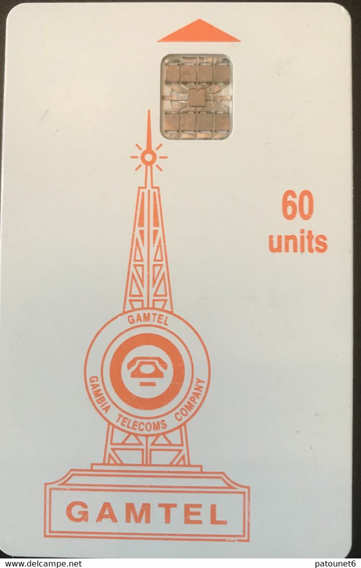 GAMBIE  -   Phonecard  -  GAMTEL  SC 7  -  Orange  -  60 Units - Gambia