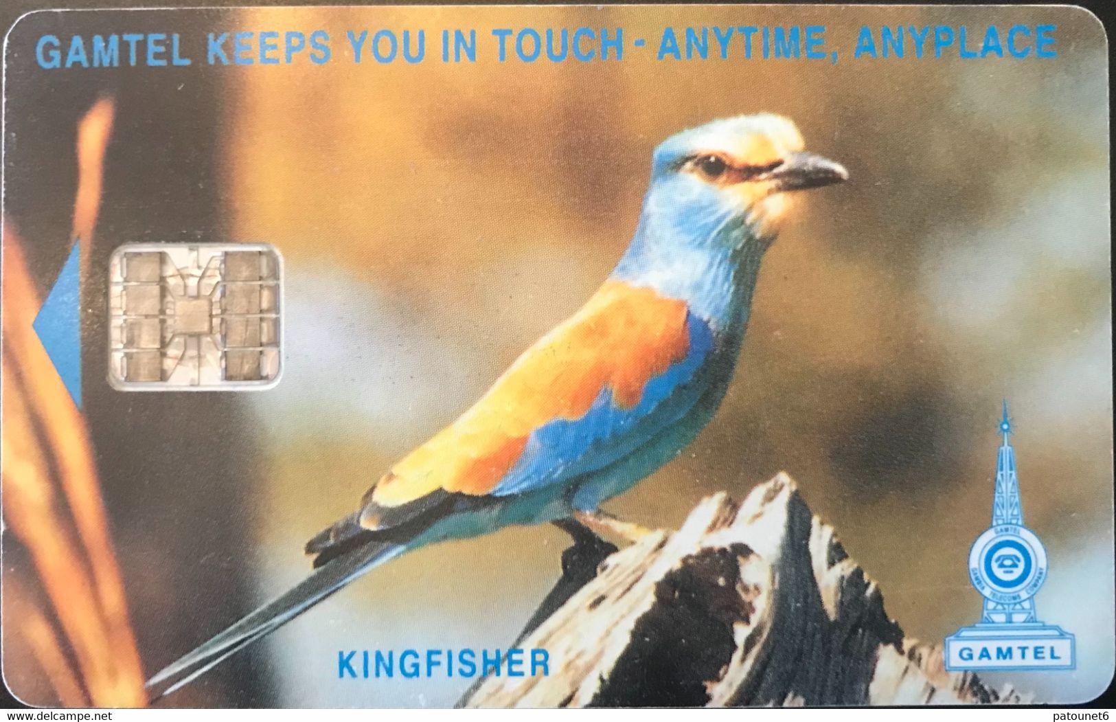 GAMBIE  -   Phonecard  -  GAMTEL  -  SC7 - KINGFISCHER - 125 Units - Gambia