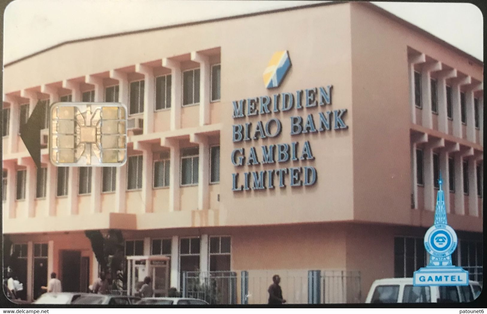 GAMBIE  -   Phonecard  -  GAMTEL  -  SC7 - Meridien Biao Bank  -  60 Units - Gambie