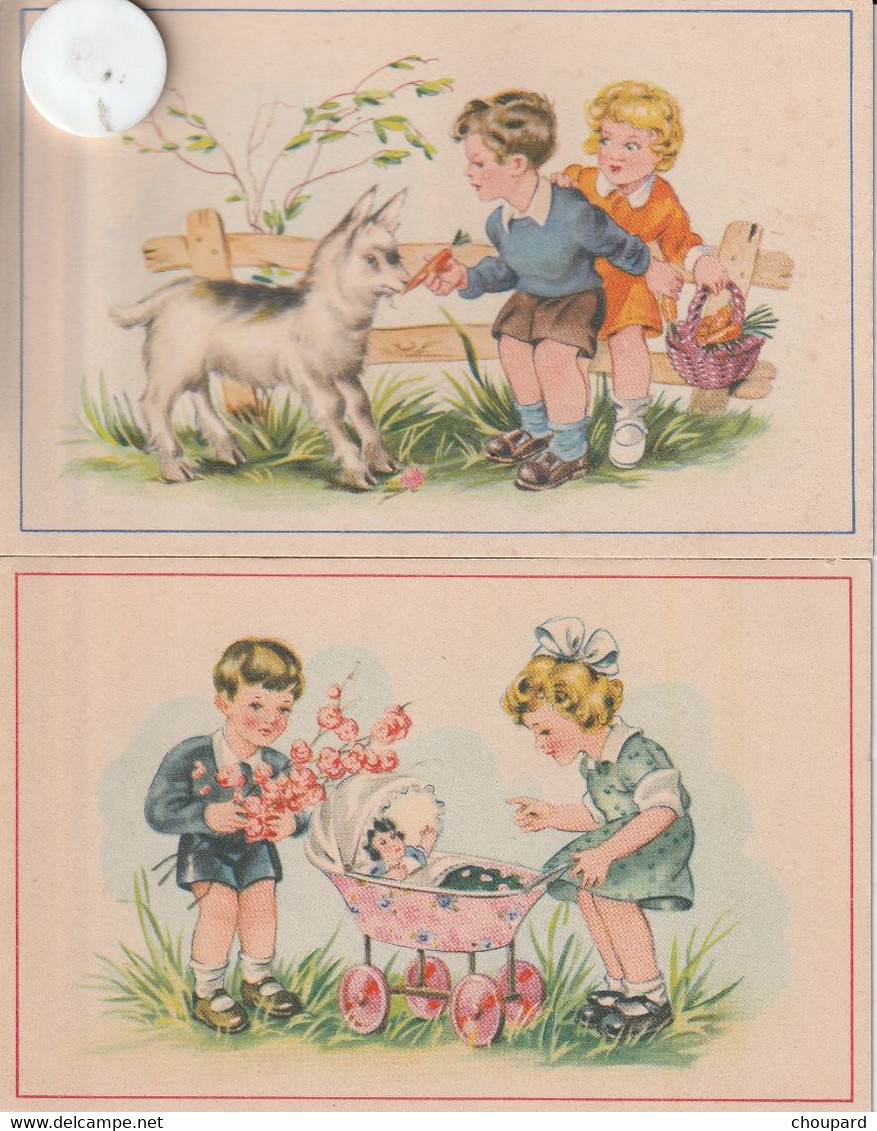 LOT DE 6  CARTES POSTALES ANCIENNES D'ENFANTS - Humorous Cards