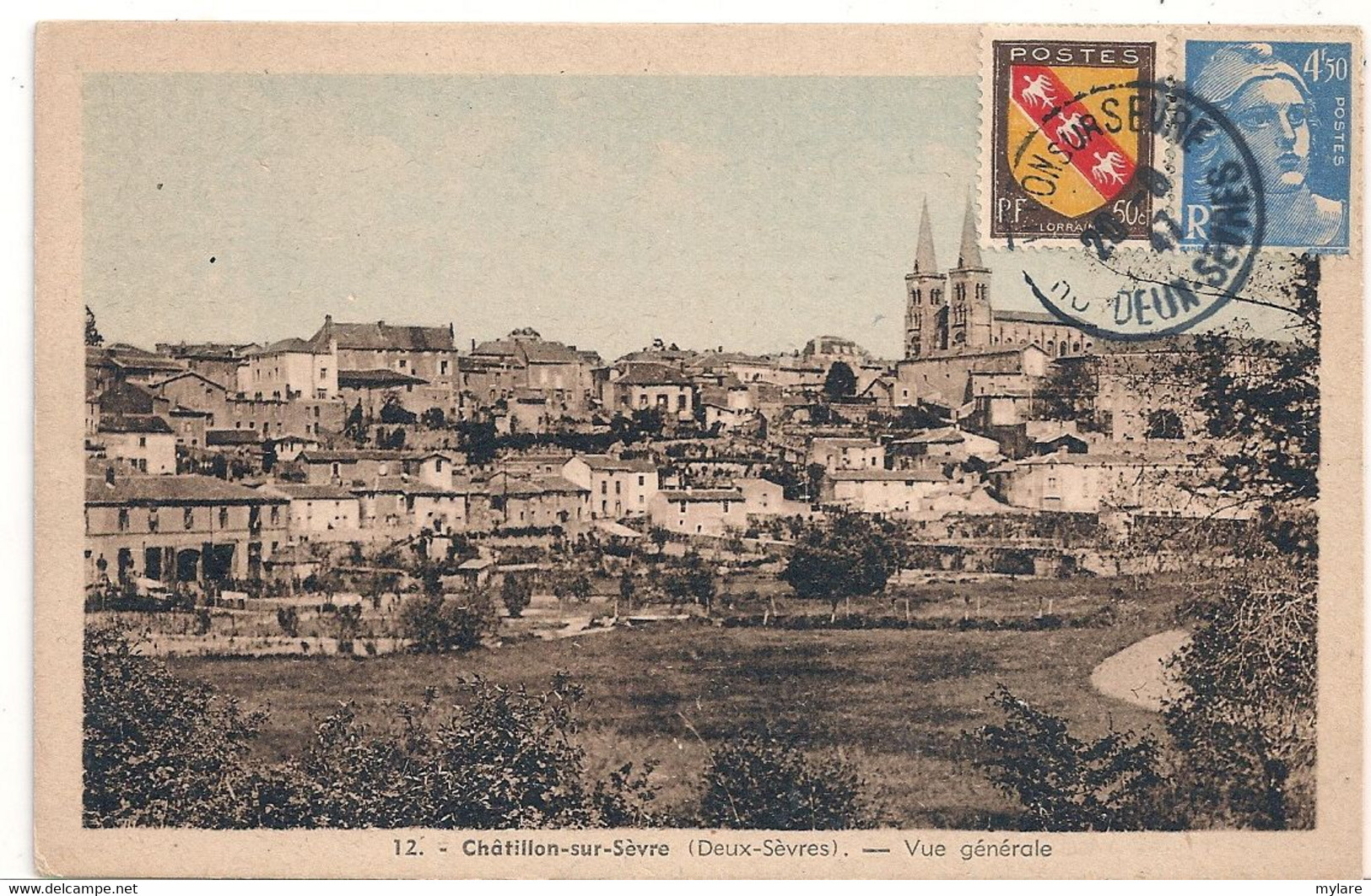 Cpa 79 Mauléon  Chatillon Vue Générale - Mauleon