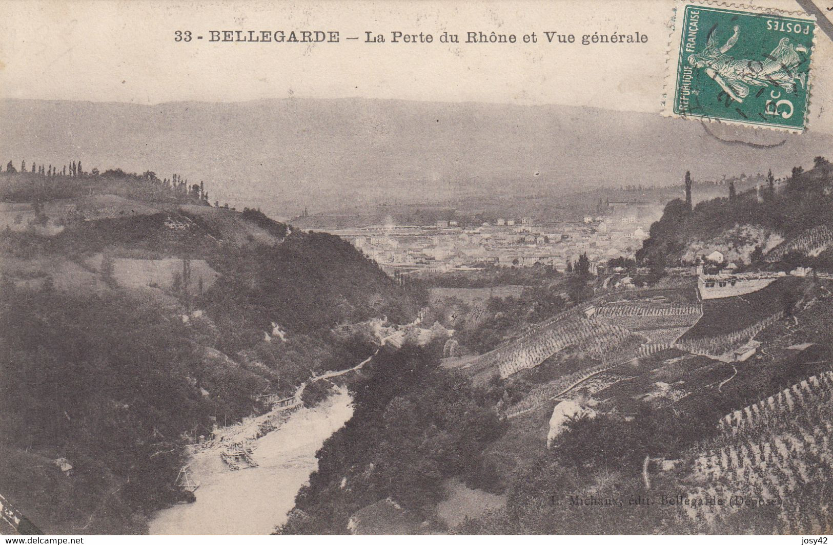 BELLEGARDE  La Perte Du Rhone Et Vue Générale - Bellegarde-sur-Valserine