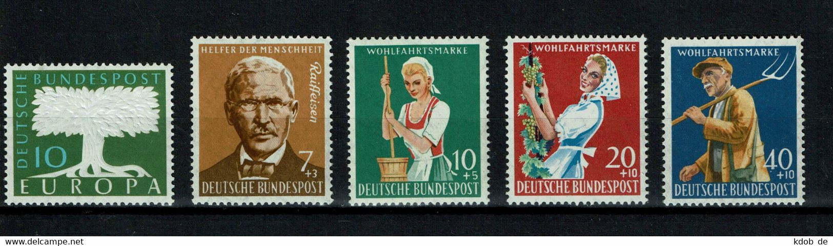 Bund Michel Nr. 294 + 297 - 300 Postfrisch - Unused Stamps