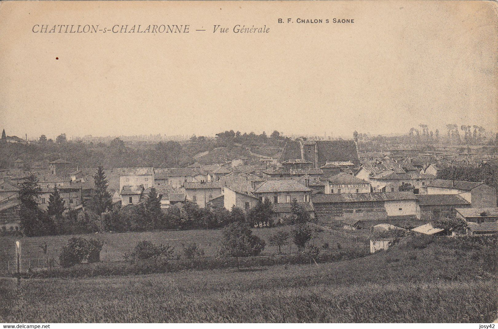 CHATILLON SUR CHALARONNE  VUE GENERALE - Châtillon-sur-Chalaronne