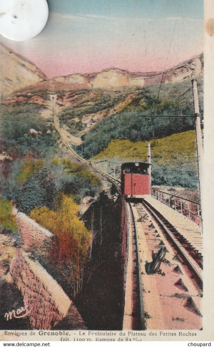 38 - Carte Postale Ancienne De  GRENOBLE  Le Funiculaire Du Plateau Des Petites Roches - Grenoble