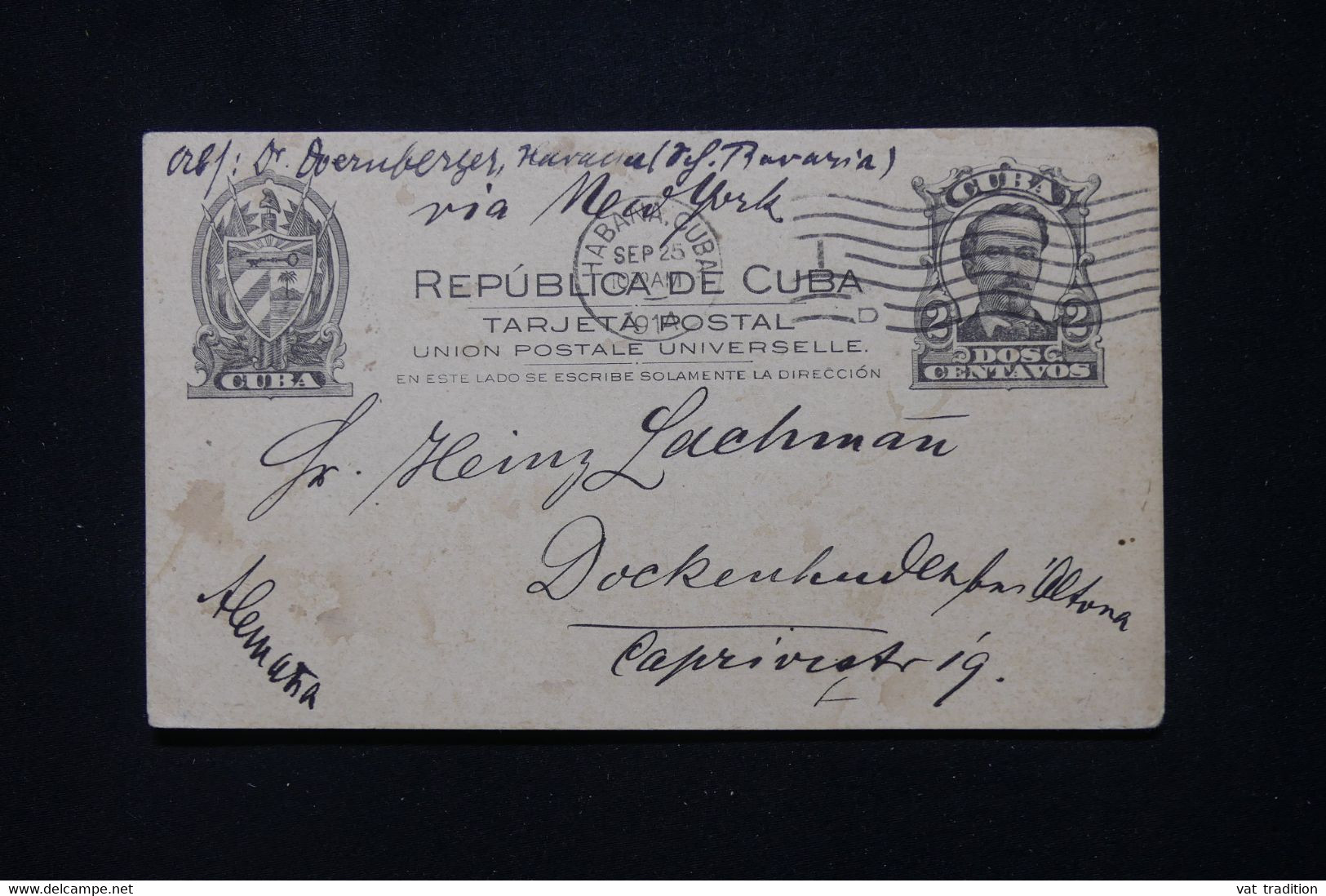 CUBA - Entier Postal De Habana Pour L'Allemagne En 1914 - L 111630 - Covers & Documents