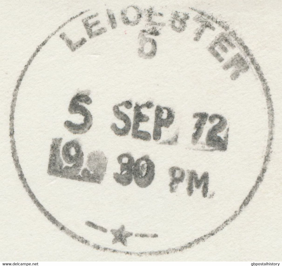 GB 1972 Superb Unpaid Cover Tied By Blackwell Datestamp „LEICESTER / 5“ Also Green Boxed + Instructional / Postage Due - Impuestos