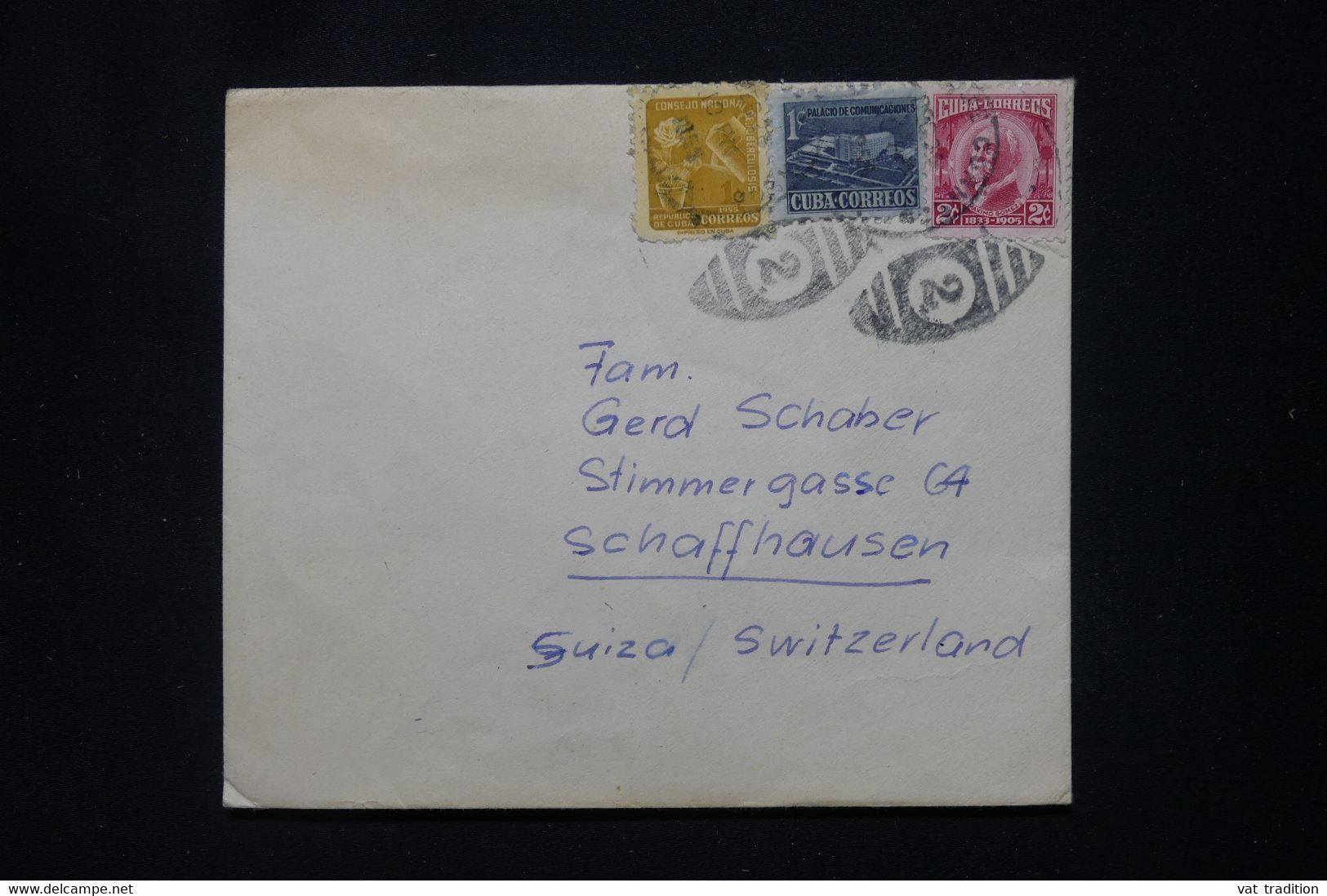 CUBA - Enveloppe De Habana Pour La Suisse ( Période 1955/60) - L 111639 - Storia Postale