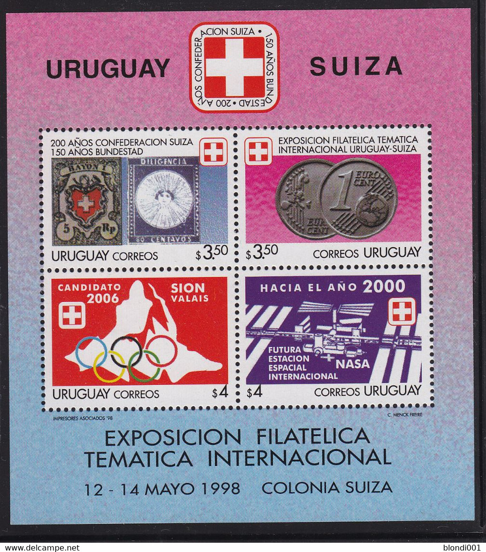Olympics 2006 - History - URUGUAY - S/S MNH - Invierno 2006: Turín