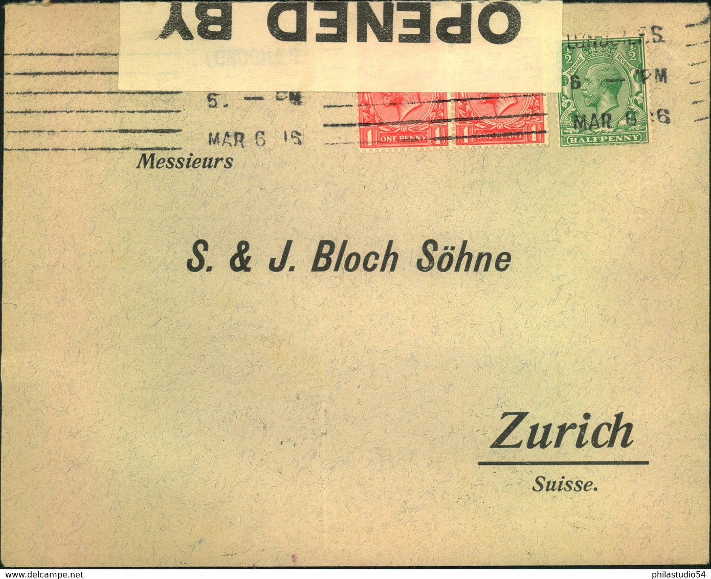 1916/1944, 6 Zensurbriefe - Censor, Censure - Lots & Kiloware (max. 999 Stück)