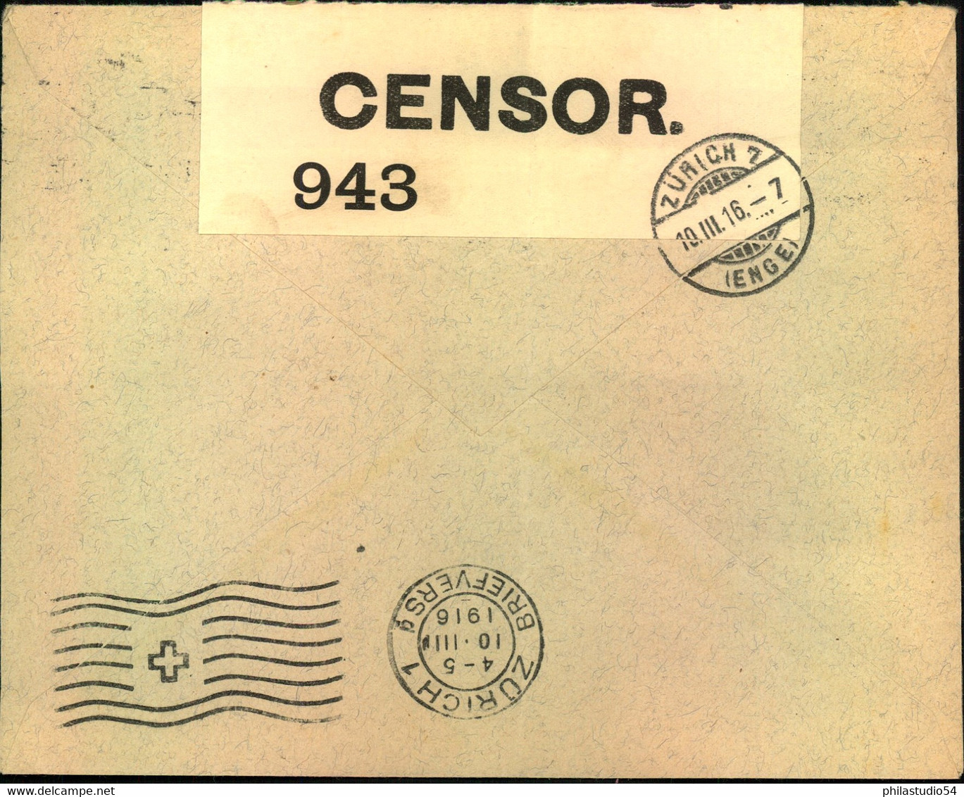 1916/1944, 6 Zensurbriefe - Censor, Censure - Lots & Kiloware (max. 999 Stück)