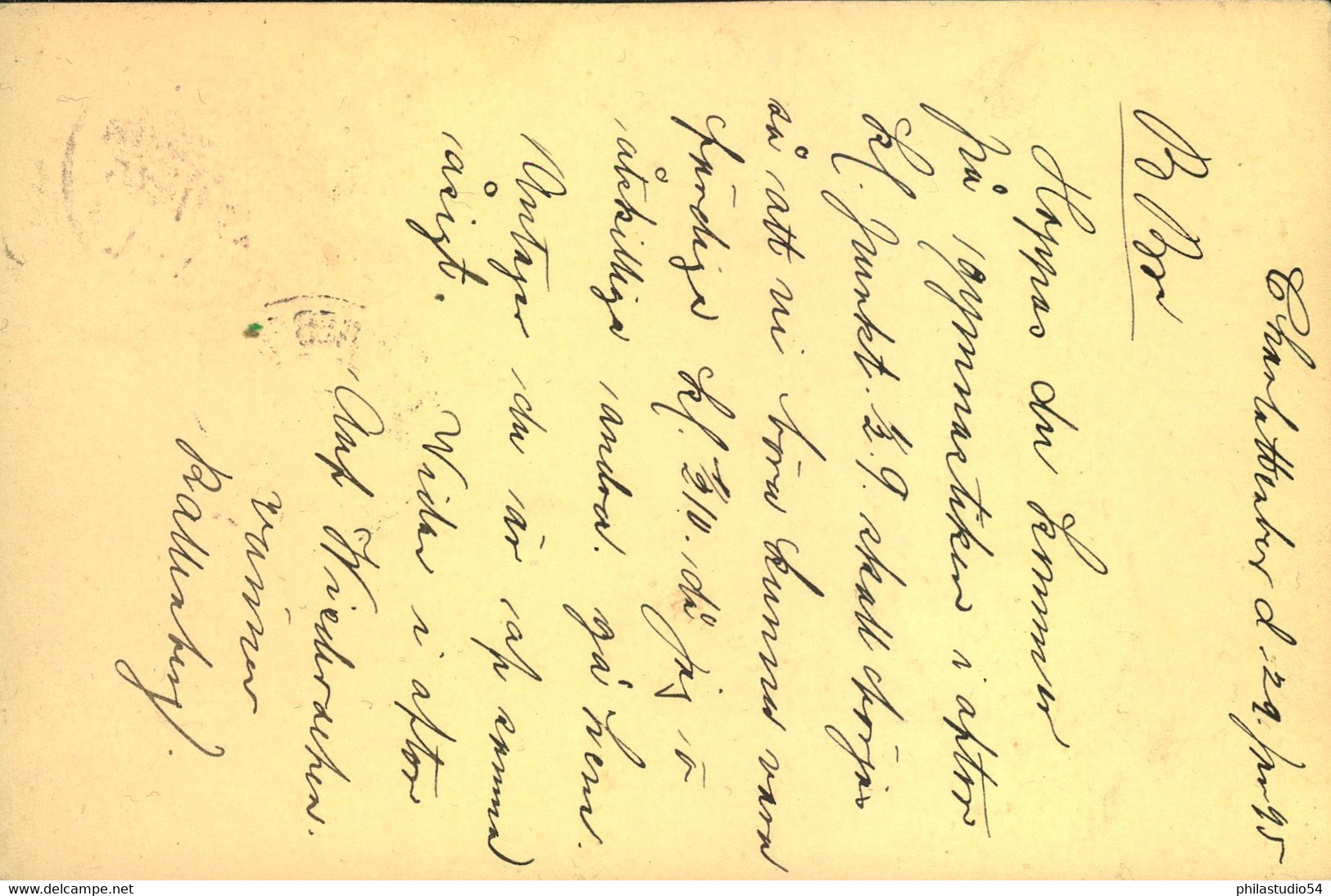 1895, "SCHÖNEBERG Bei BERLIN" Kreisobersegmentstempel Auf 5 Pfg. GSK - Macchine Per Obliterare (EMA)