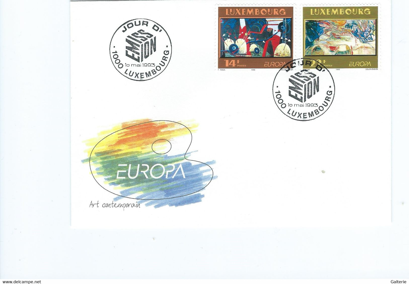 LUXEMBOURG - FDC -  1993 -  Europe 1993 - FDC