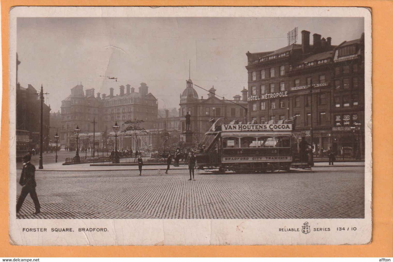 Bradford Tram UK 1907 Postcard - Bradford