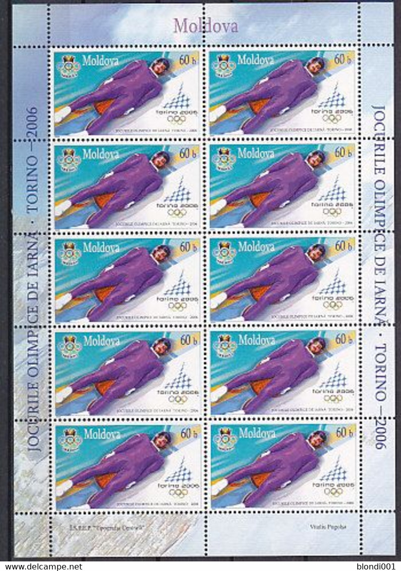 Olympics 2006 - Luge - MOLDOVA - Sheet MNH - Winter 2006: Torino