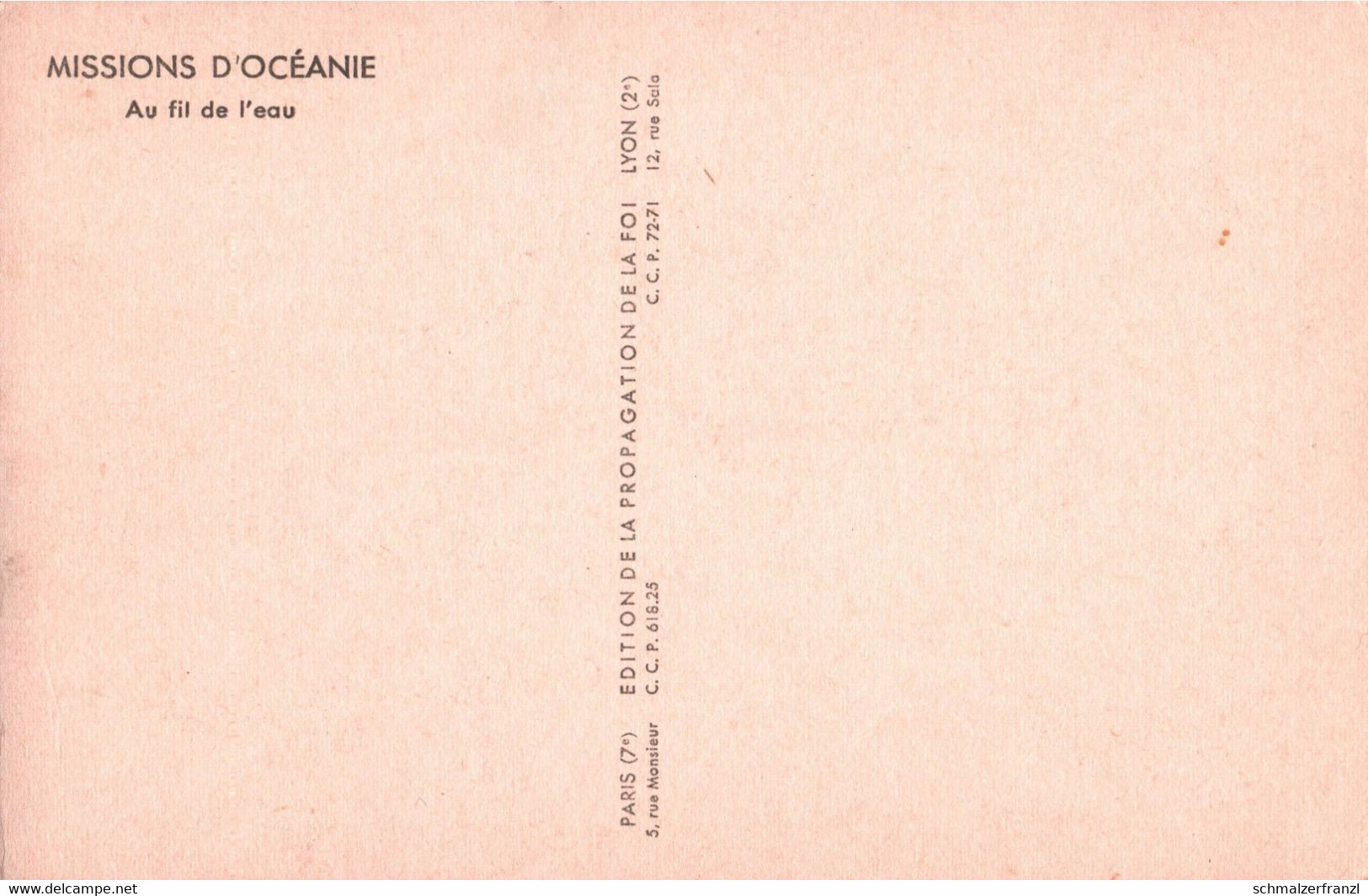 CPA AK Missions D Oceanie Au Fil De Eau Polynesie Francaise Porinetia Farani Tahiti Otahaiti Papeete Oceania Polynesia - Polynésie Française