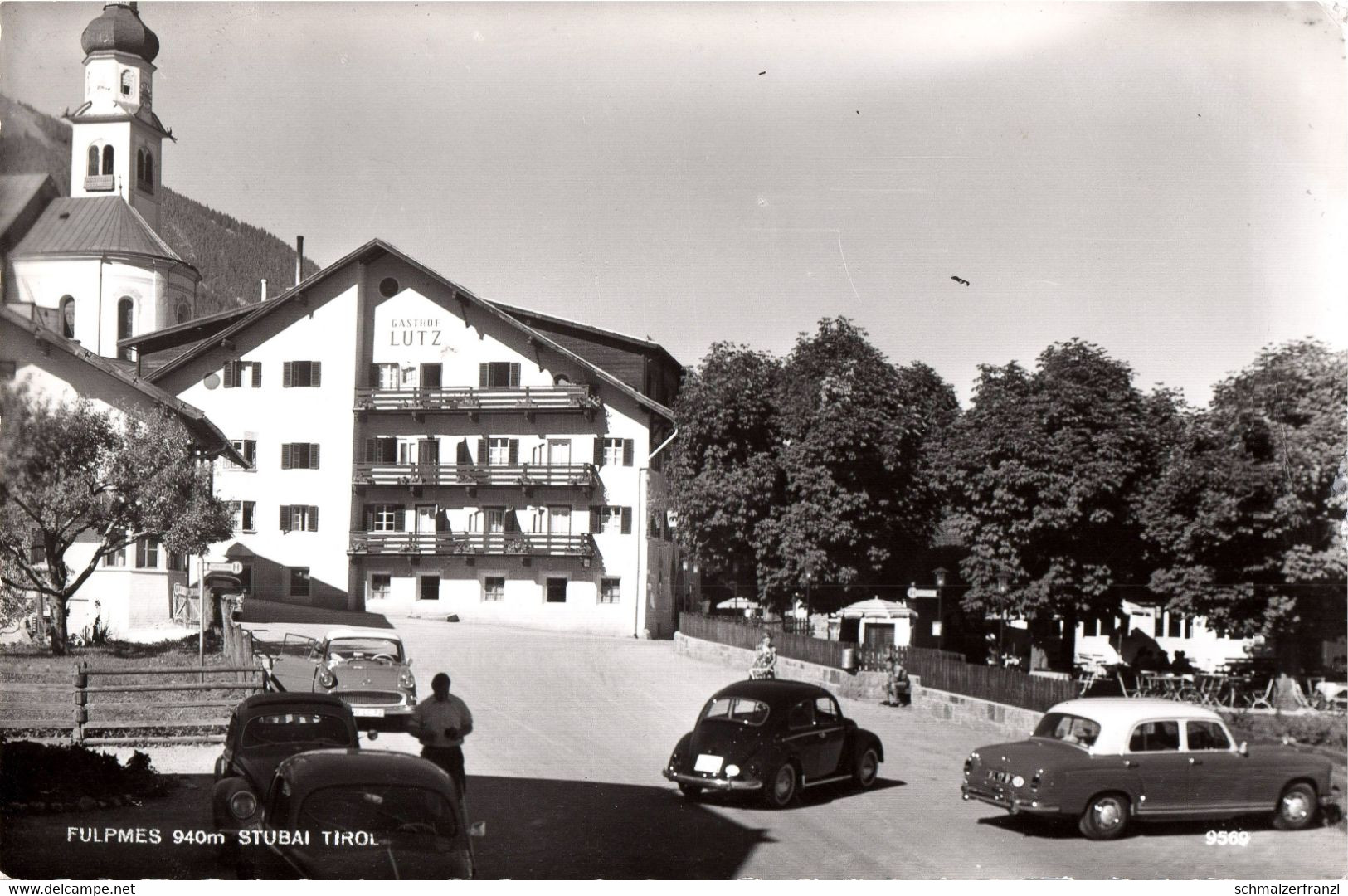 AK Fulpmes Gasthof Lutz Herrengasse Medrazer Straße Sport Leo S' Knödele A Neustift Medraz Telfes Stubai Stubaital Tirol - Neustift Im Stubaital