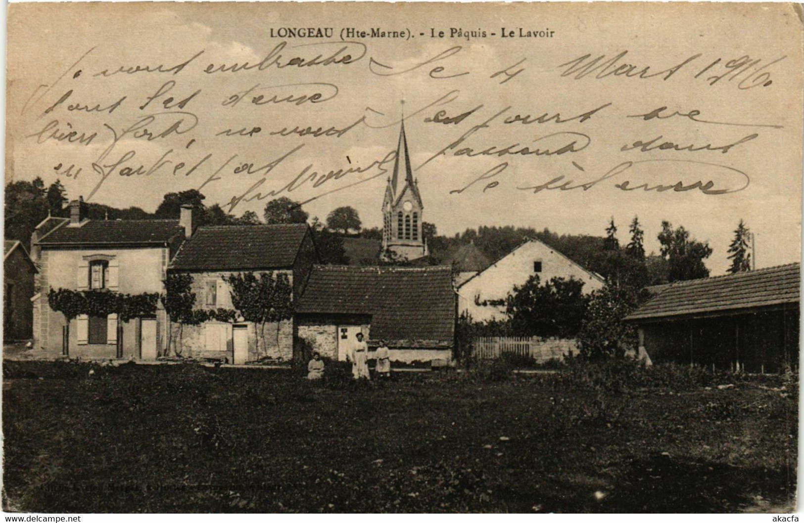 CPA LONGEAU - Le Paquis - Le Lavoir (368538) - Le Vallinot Longeau Percey