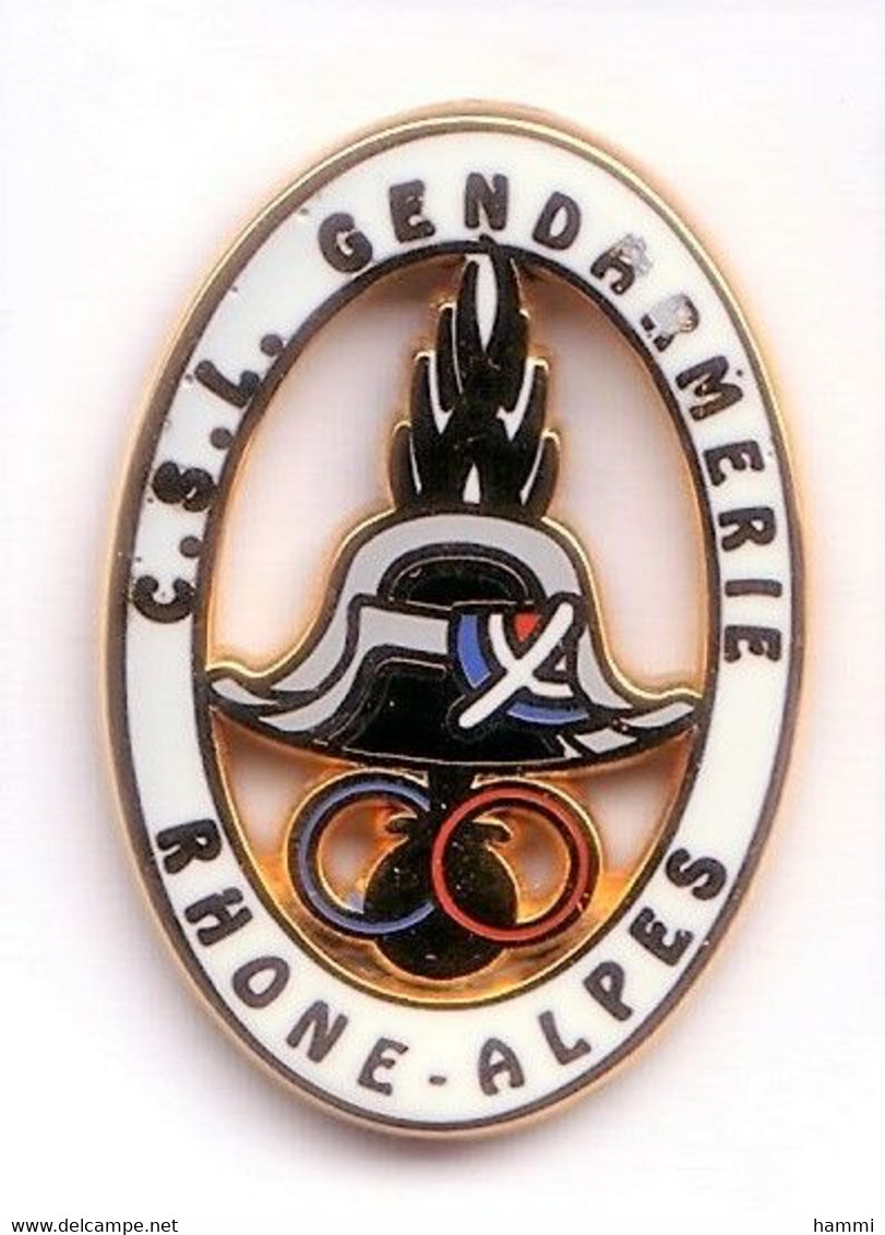 P128 Pin's Armée Gendarmerie Bicorne Csl Rhône Alpes Signé Arthus Bertrand Achat Immédiat - Arthus Bertrand