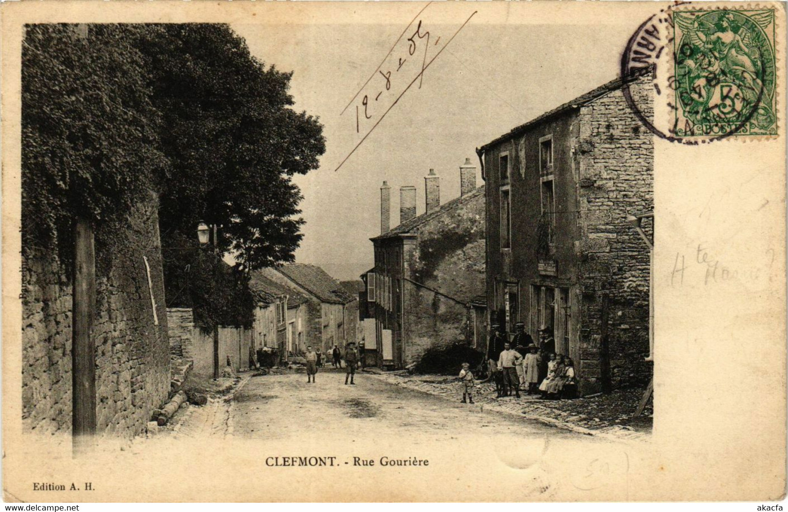 CPA AK CLEFMONT - Rue Gouriere (368716) - Clefmont