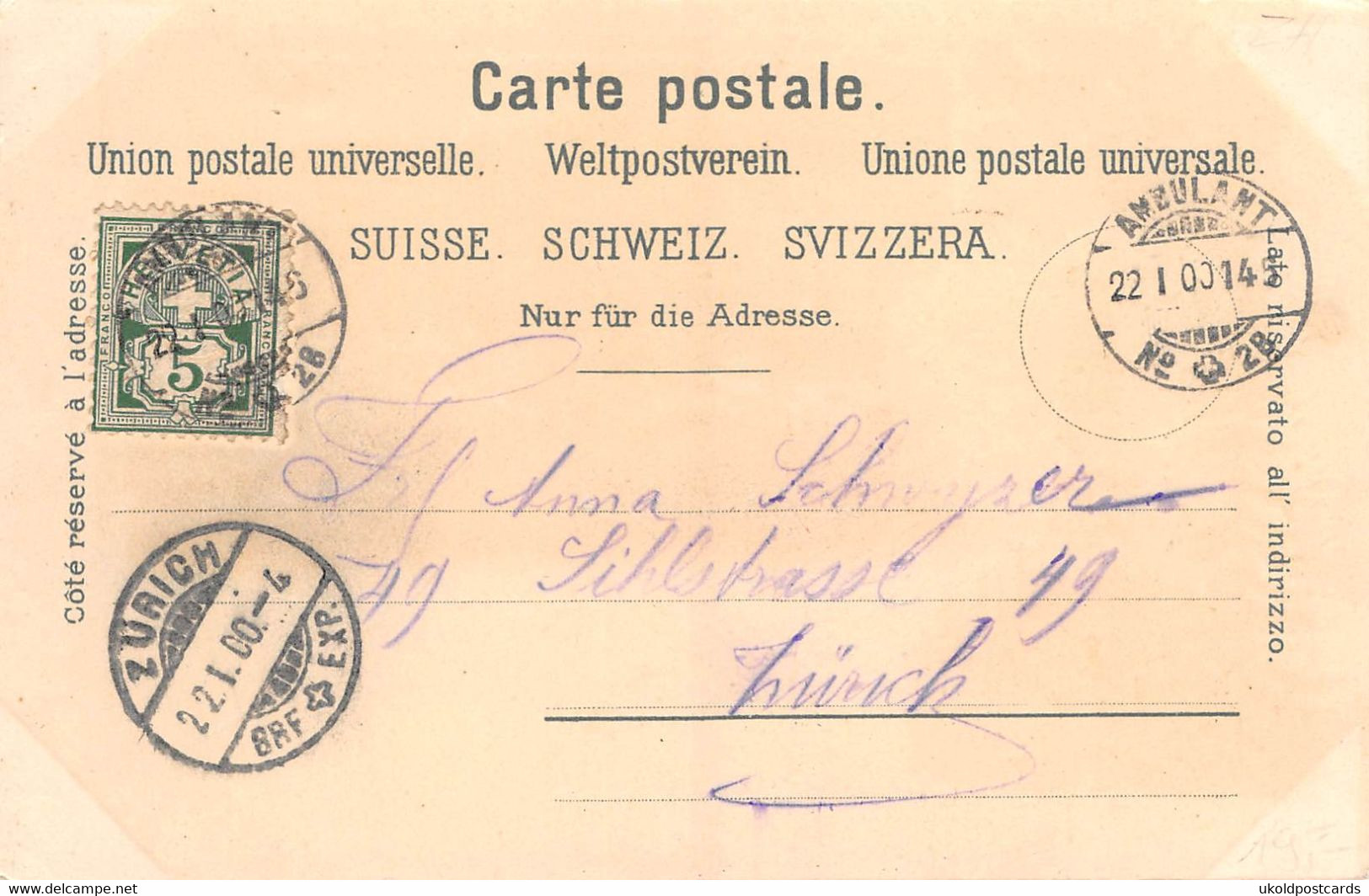 CPA  Suisse, Gruss Aus WALD, 1900 - Wald