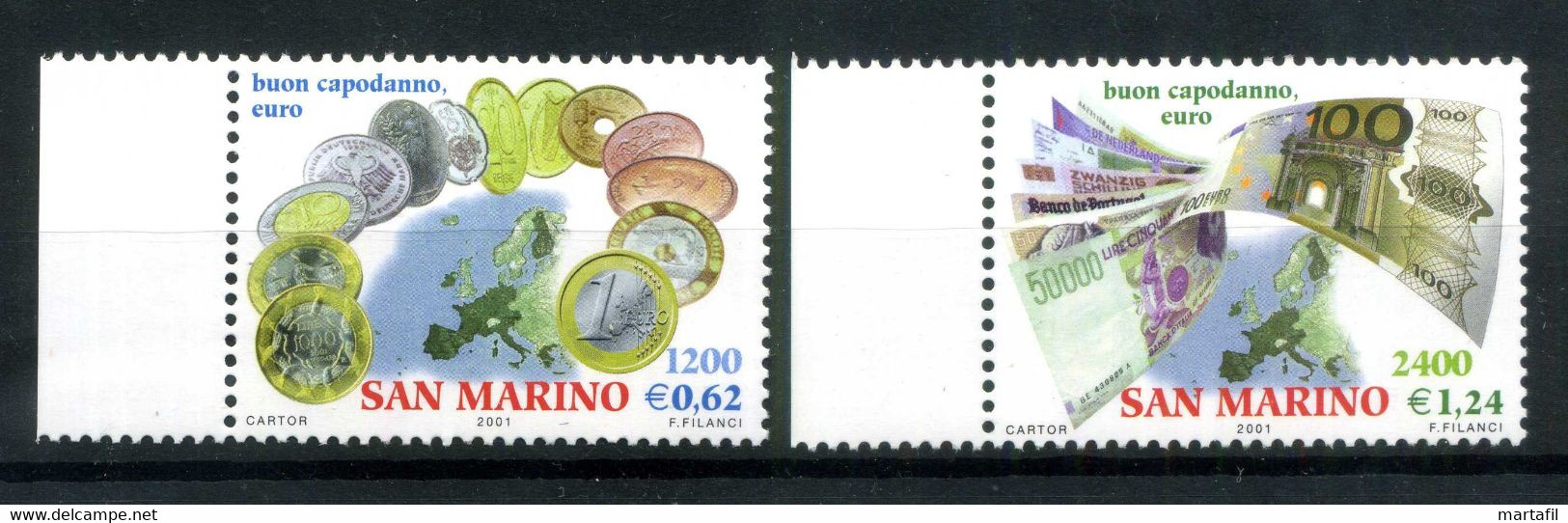 2001 SAN MARINO SET MNH ** - Ongebruikt