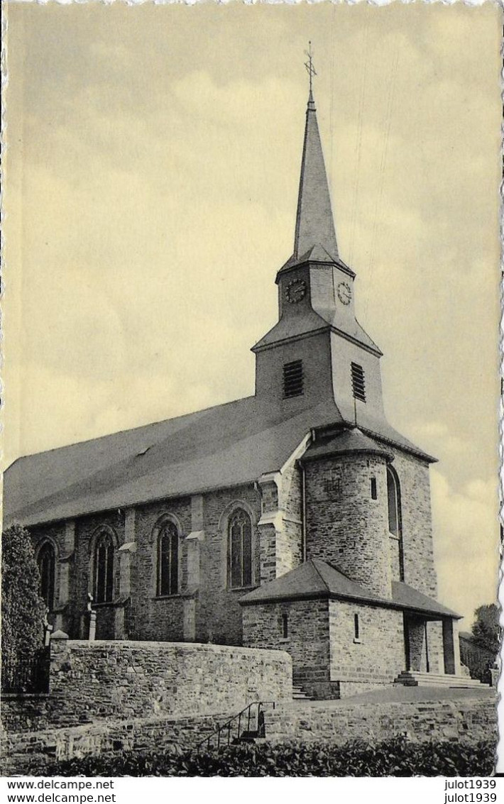 VILLANCE ..-- L' Eglise . Vers FRAMONT ( Melle Madeleine PONCELET ) . Voir Verso . - Libin