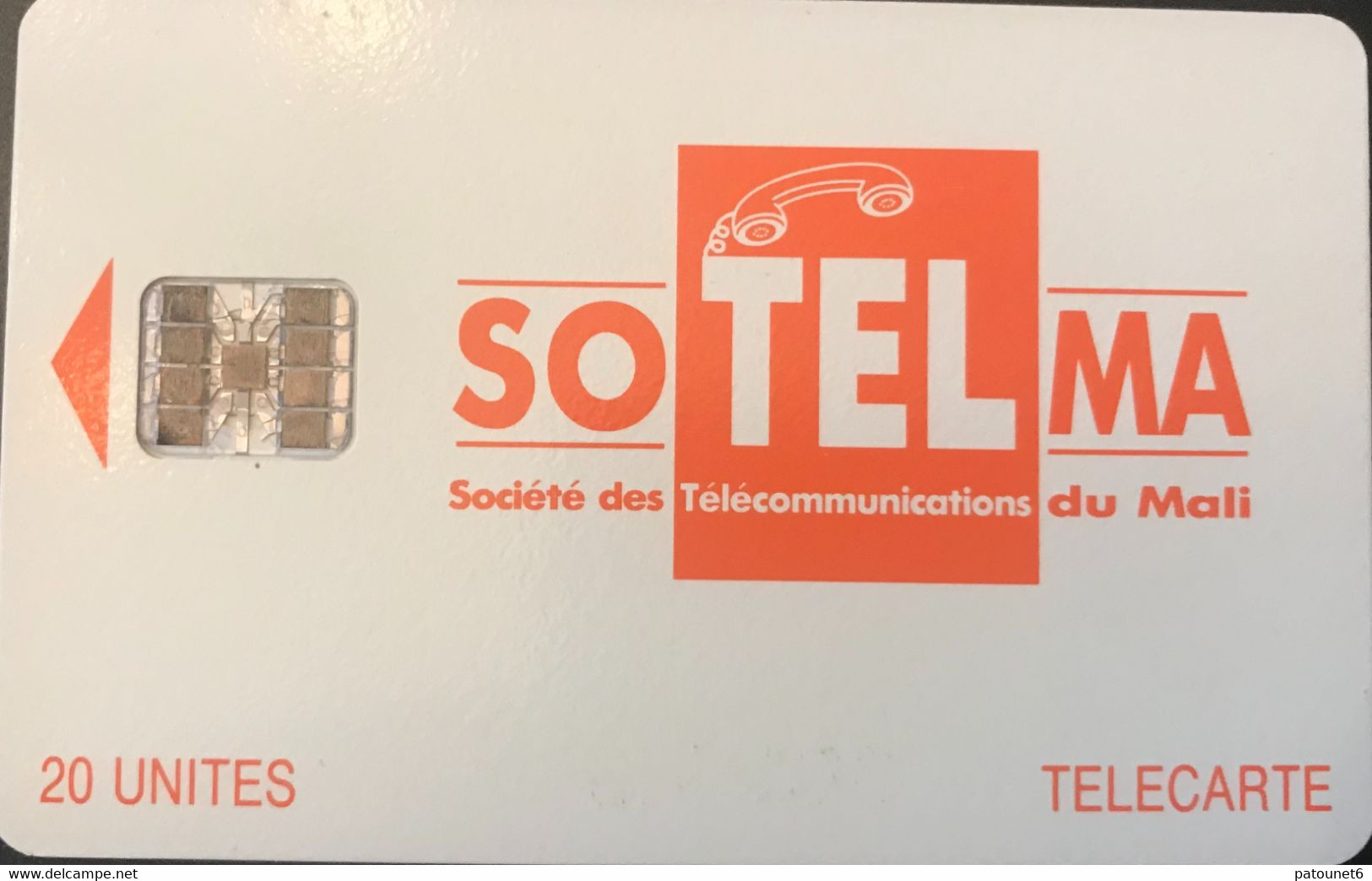 MALI  -   Phonecard  -  SOTELMA  -  SC7  -  Orange  -  20 Unités - Malí