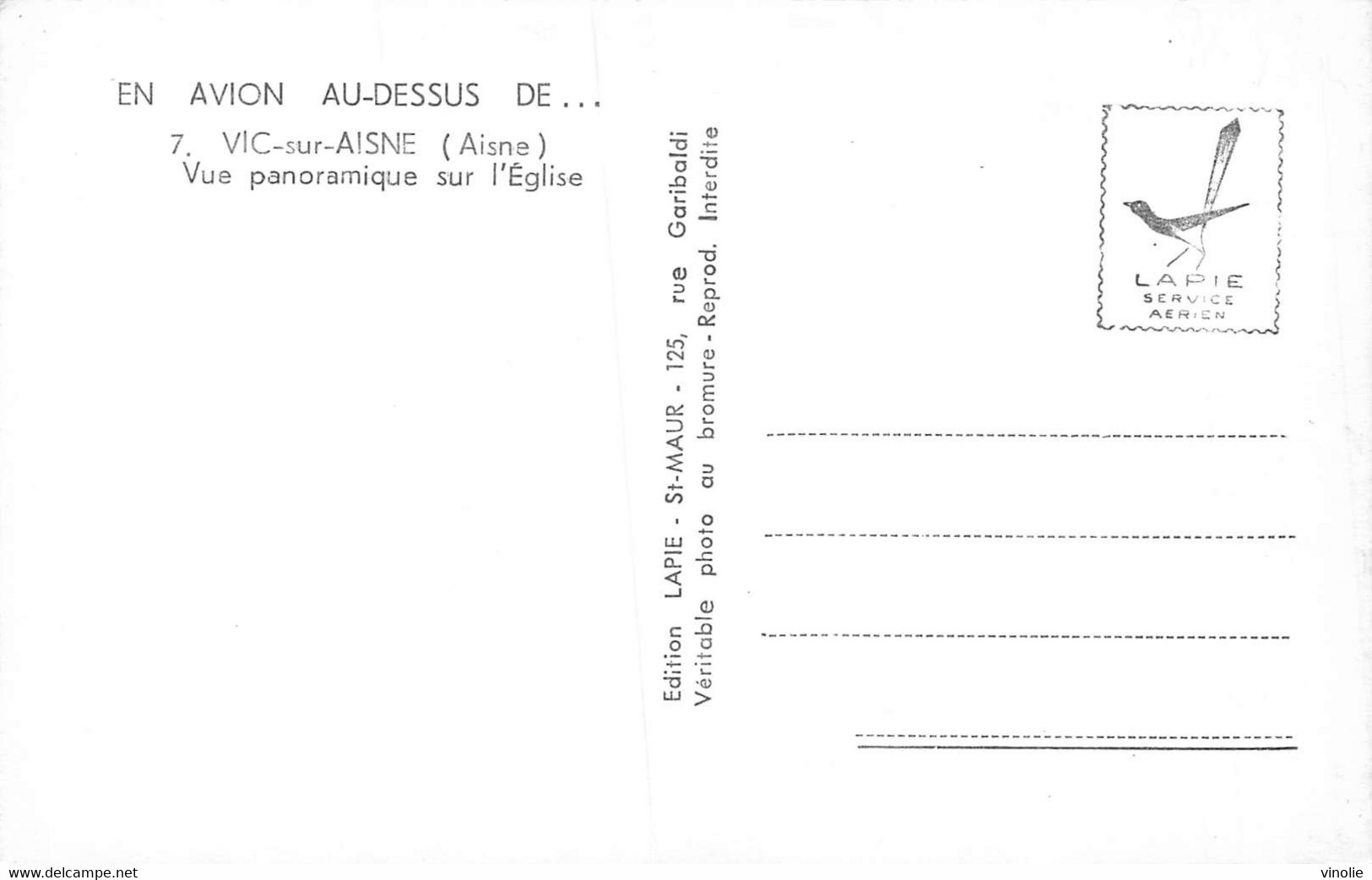 21-8925 : VIC-SUR-AISNE. VUE AERIENNE - Vic Sur Aisne