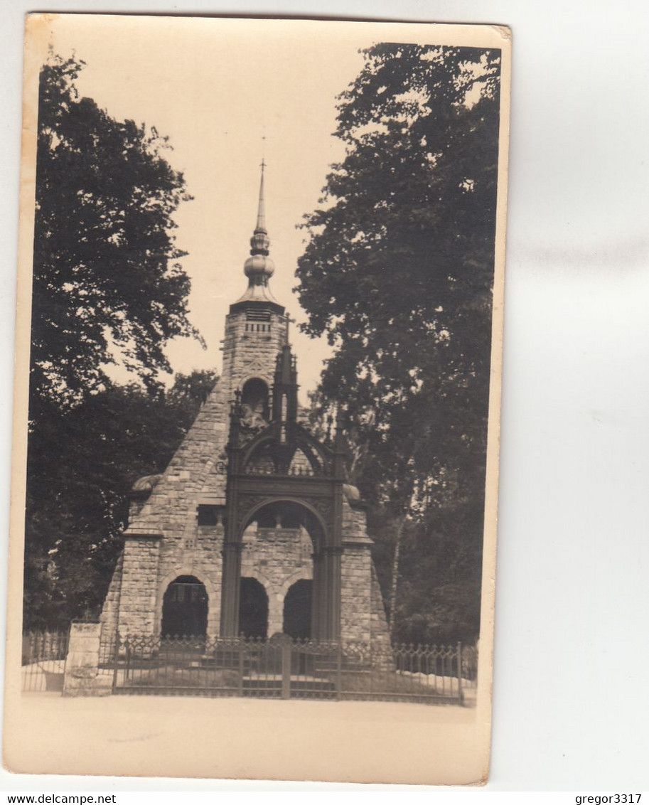 A4143) Gustav Adolf Kapelle Mit Denkmal Bei LÜTZEN - Alt !! - Lützen