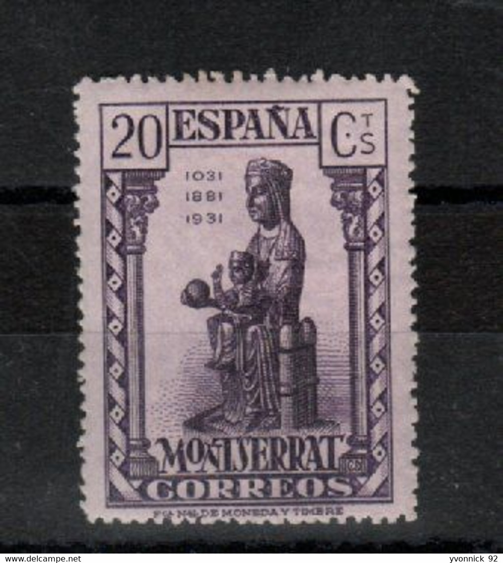 Espagne _   (1931 ) 9é Centenaire Monastére Monsérat N°478 - Autres & Non Classés