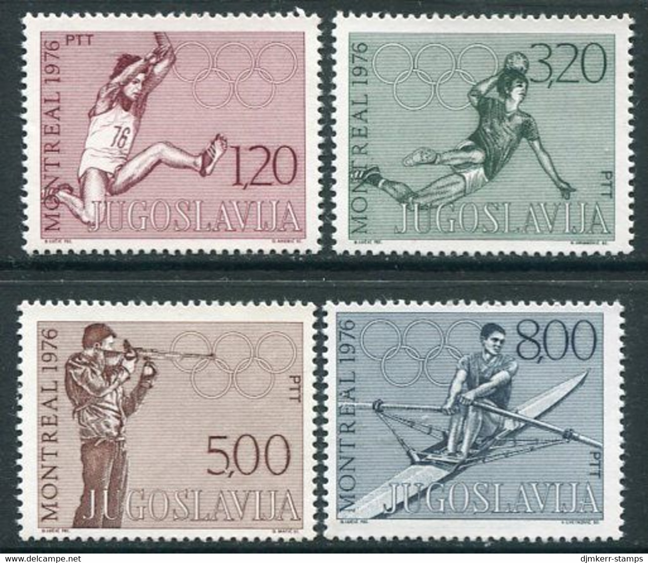 YUGOSLAVIA 1976 Olympic Games MNH / **.  Michel 1656-59 - Nuovi