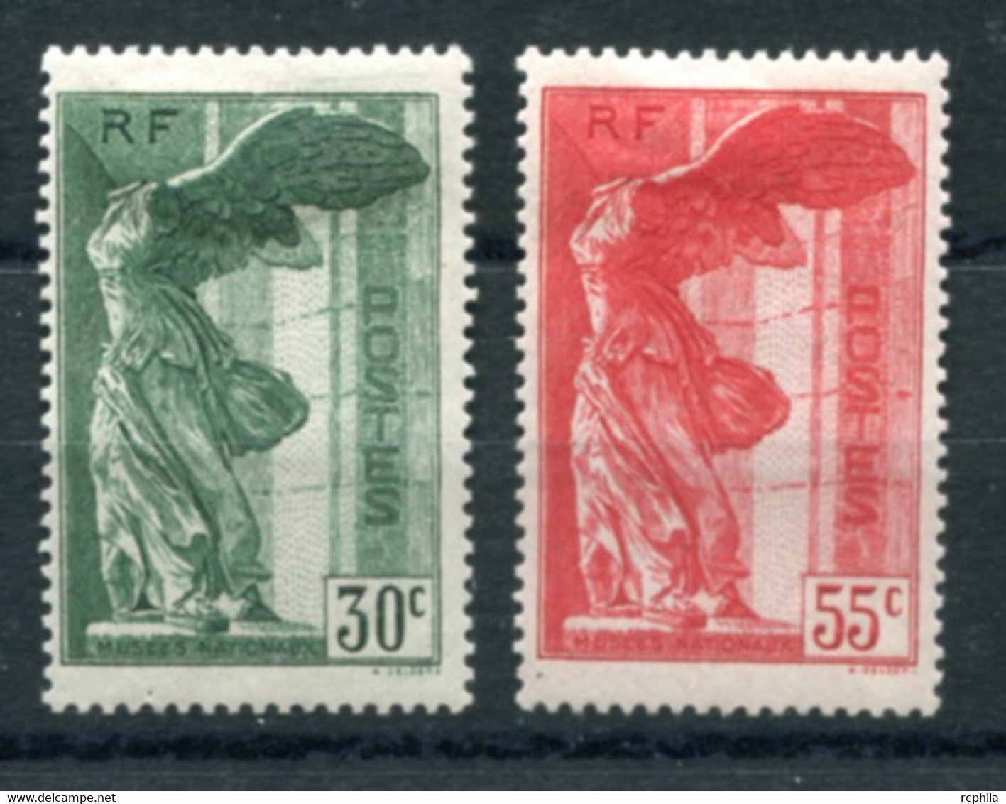 RC 21737 FRANCE COTE 170€ N° 354 / 355 PAIRE VICTOIRE DE SAMOTHRACE NEUF * MH - Unused Stamps