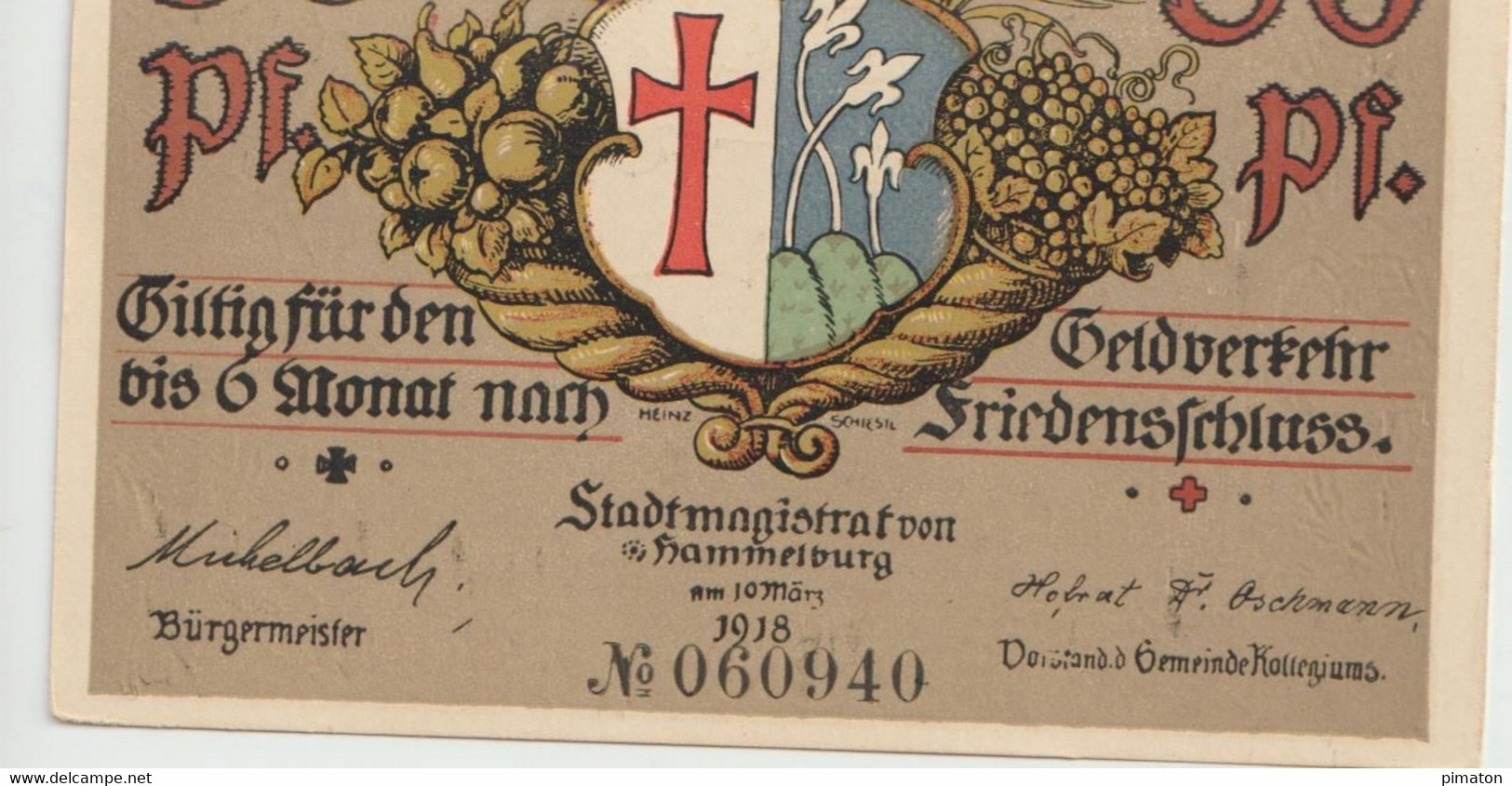 Deutsches Notgeld - 3 Billets De Hammelburg  10, 25 Et 50 Pfennigs - Non Classificati