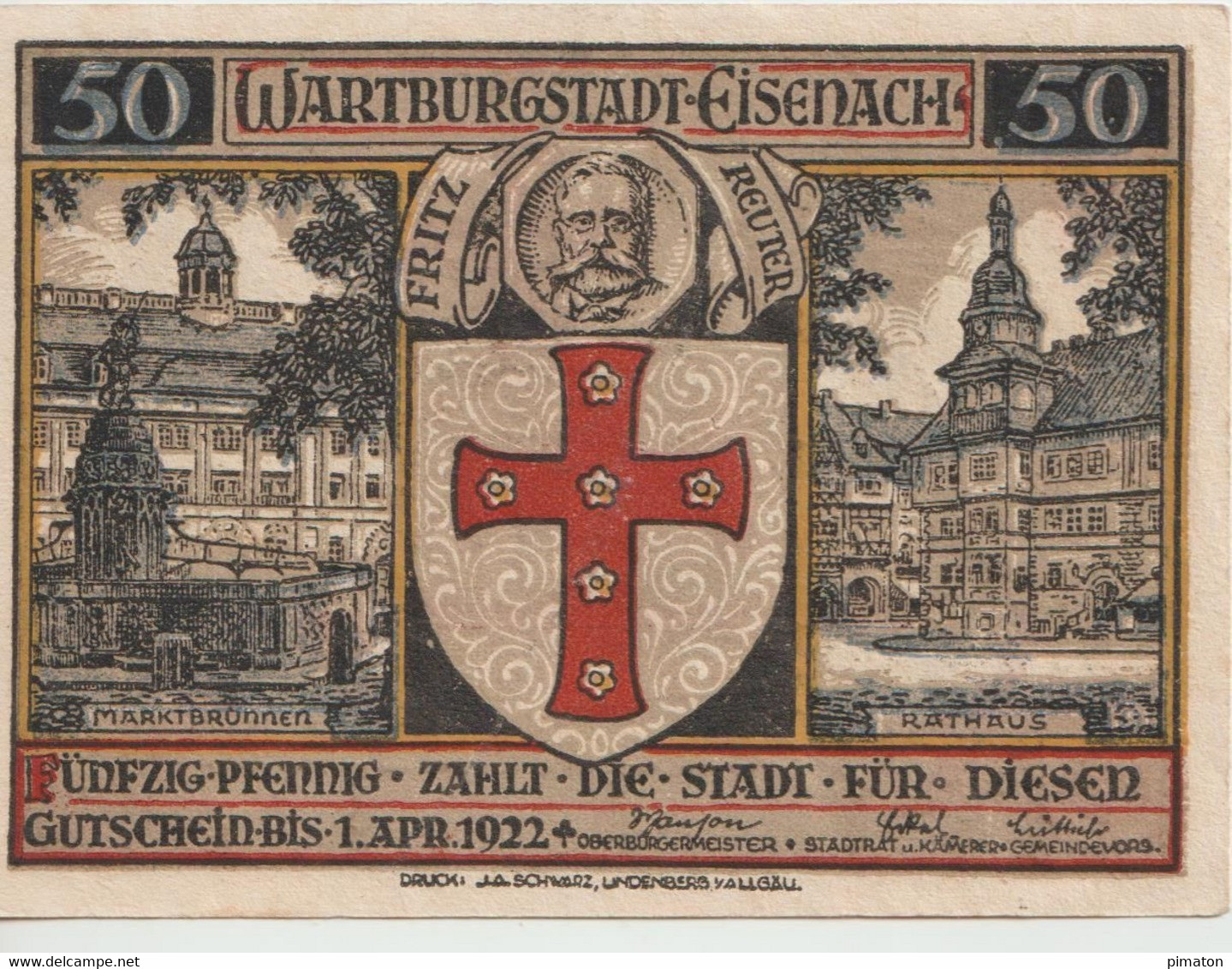 Deutsches Notgeld - 3 Billets De Eisenach  25 , 50 Et 75 Pfennigs - Non Classificati