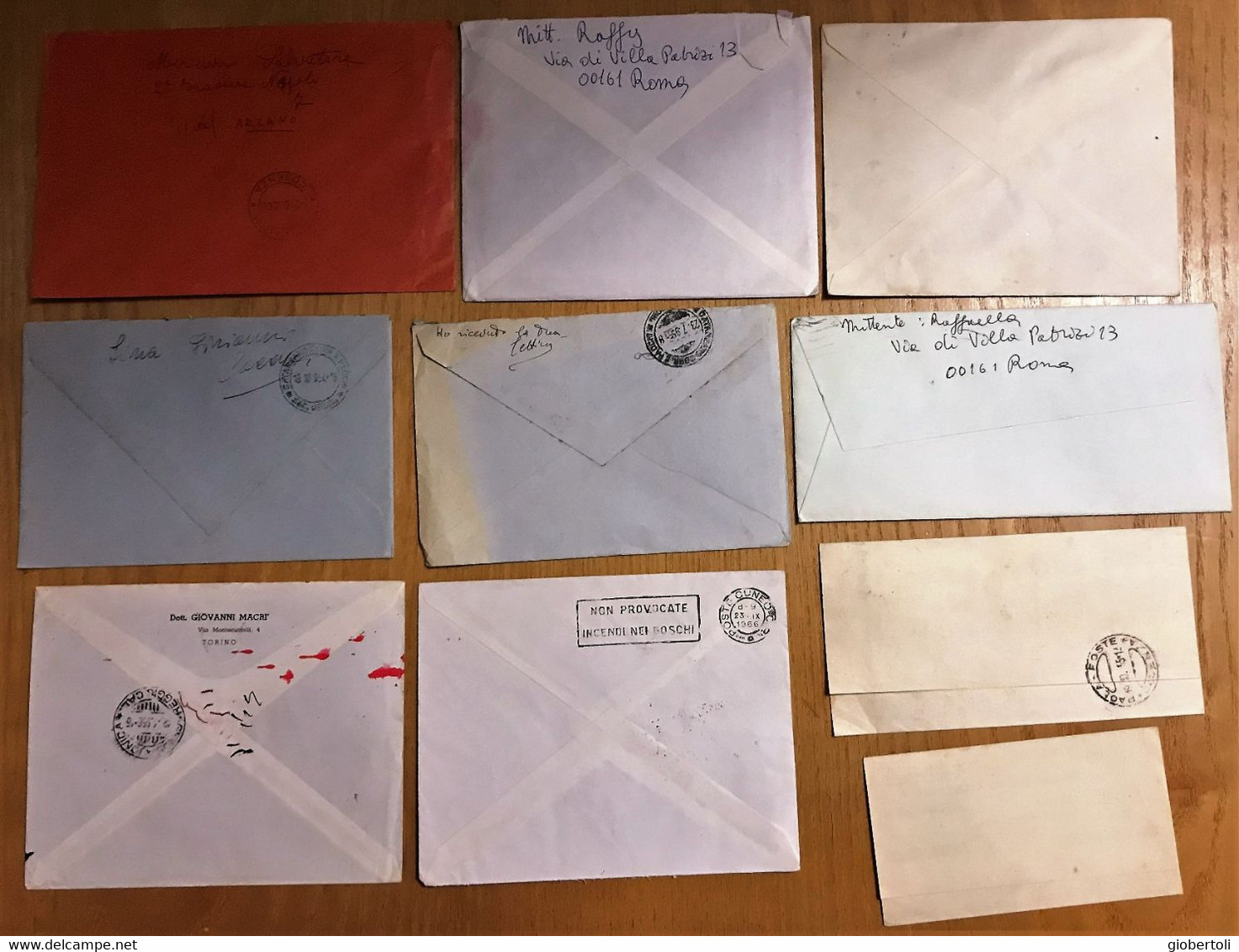 Italia/Italy/Italie: Lotto Di 10 Documenti Postali, Lot Of 10 Postal Documents, Lot De 10 Documents Postaux - Colecciones