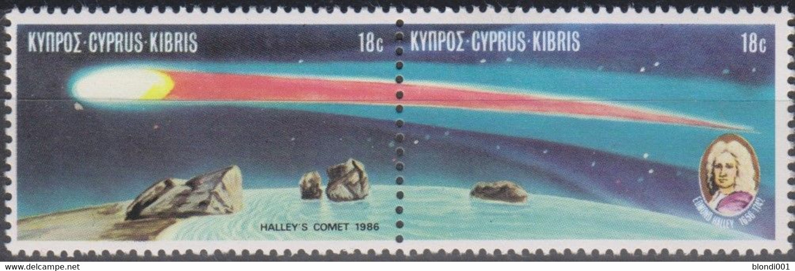 SPACE - Halley - CYPRUS - Pair MNH - Collections