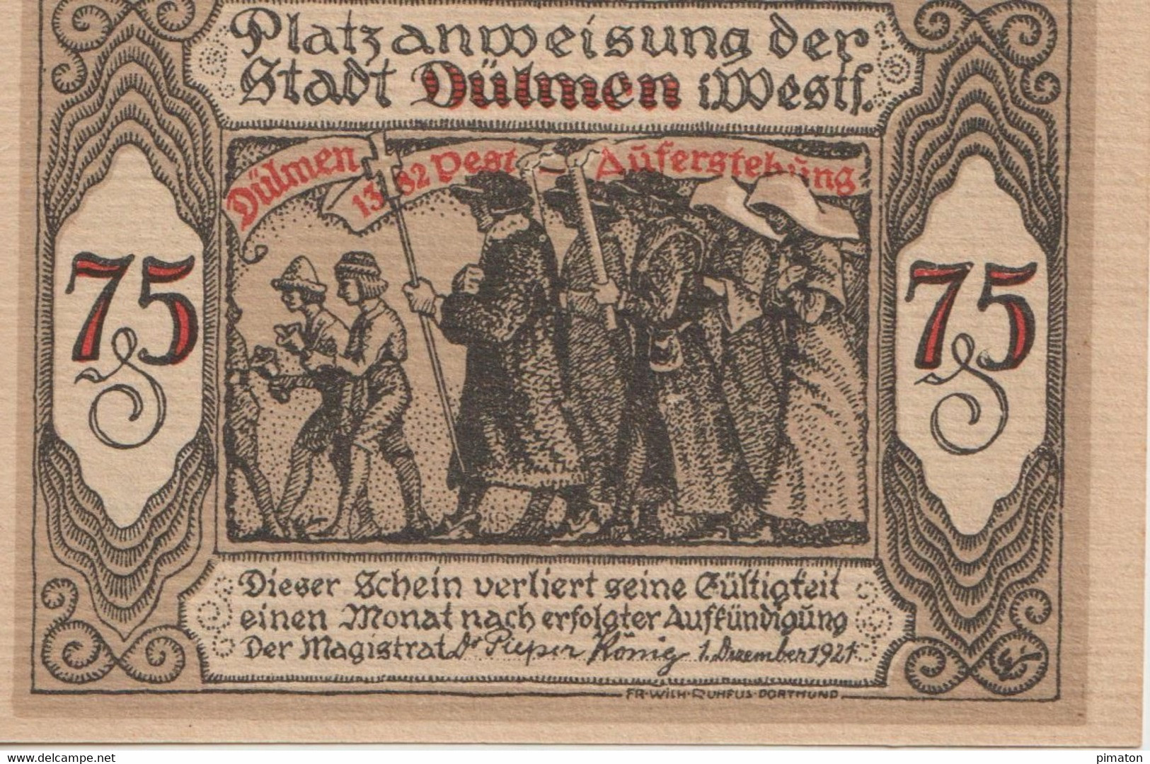 Deutsches Notgeld - 5 Billets De Eisenach  1 - 1,50 -2,50 MARKS Et 50 - 75 Pfennings - Zonder Classificatie