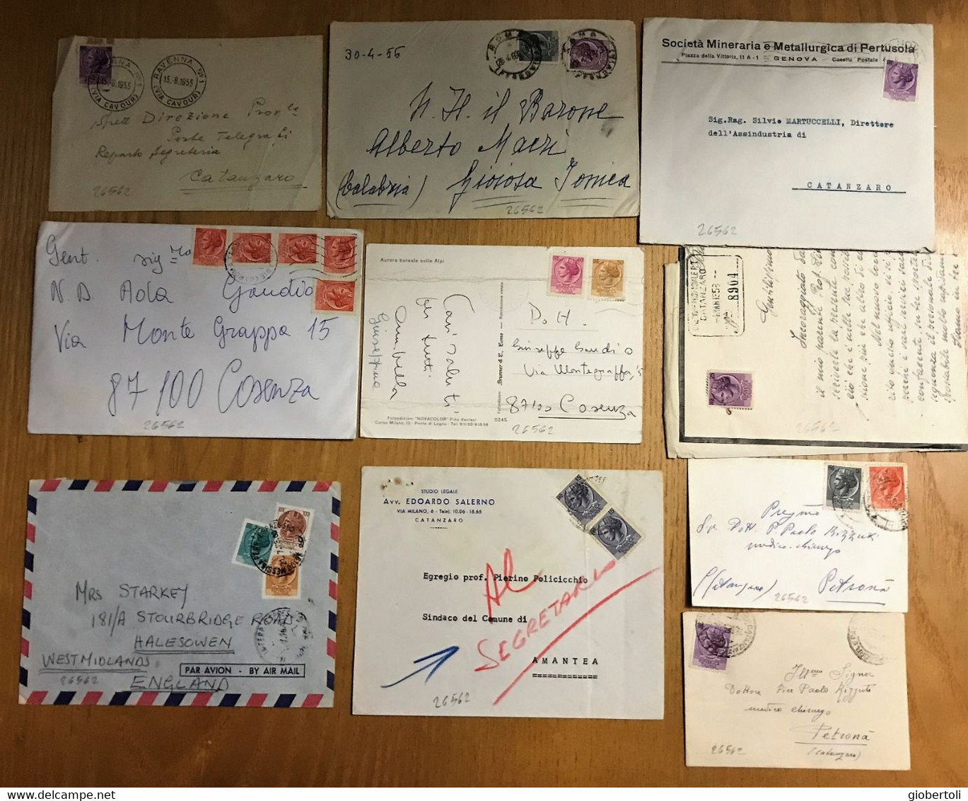 Italia/Italy/Italie: Lotto Di 10 Documenti Postali, Lot Of 10 Postal Documents, Lot De 10 Documents Postaux - Lotti E Collezioni