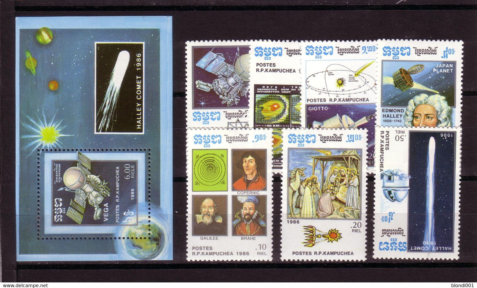 SPACE - Halley - CAMBODIA - S/S+Set 7v MNH - Sammlungen