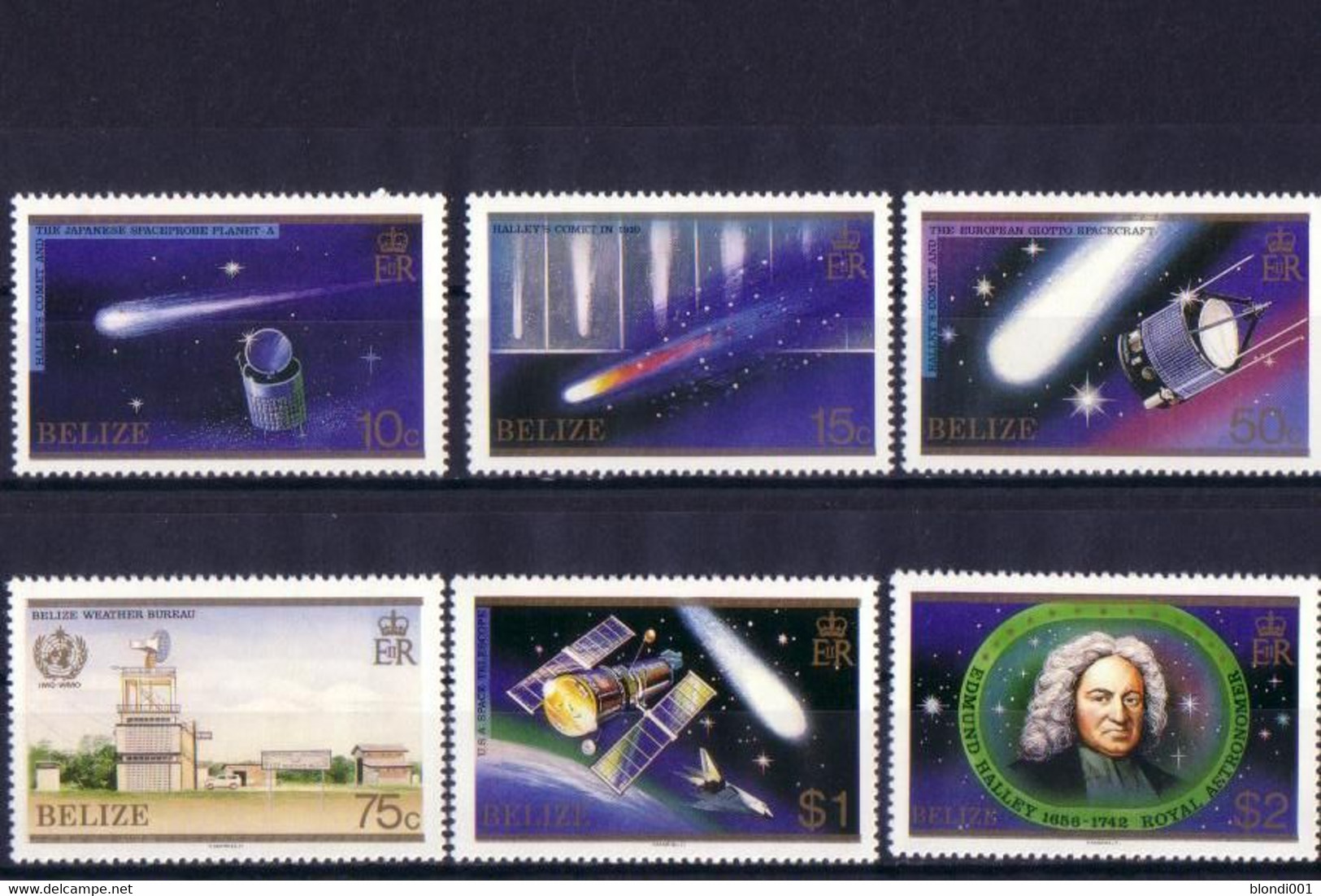 SPACE - Halley - BELIZE - Set 6v MNH - Collections