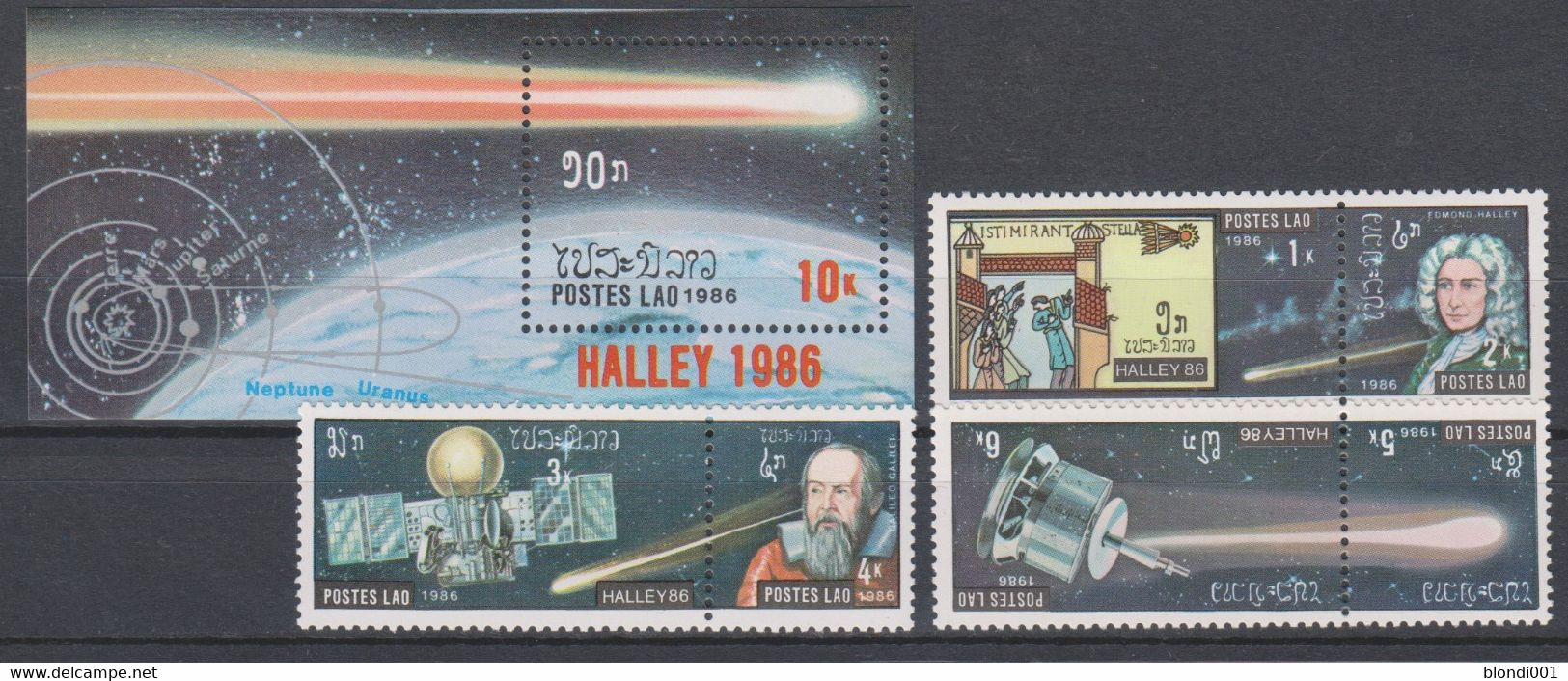 SPACE - Halley - LAOS - LOT MNH - Sammlungen