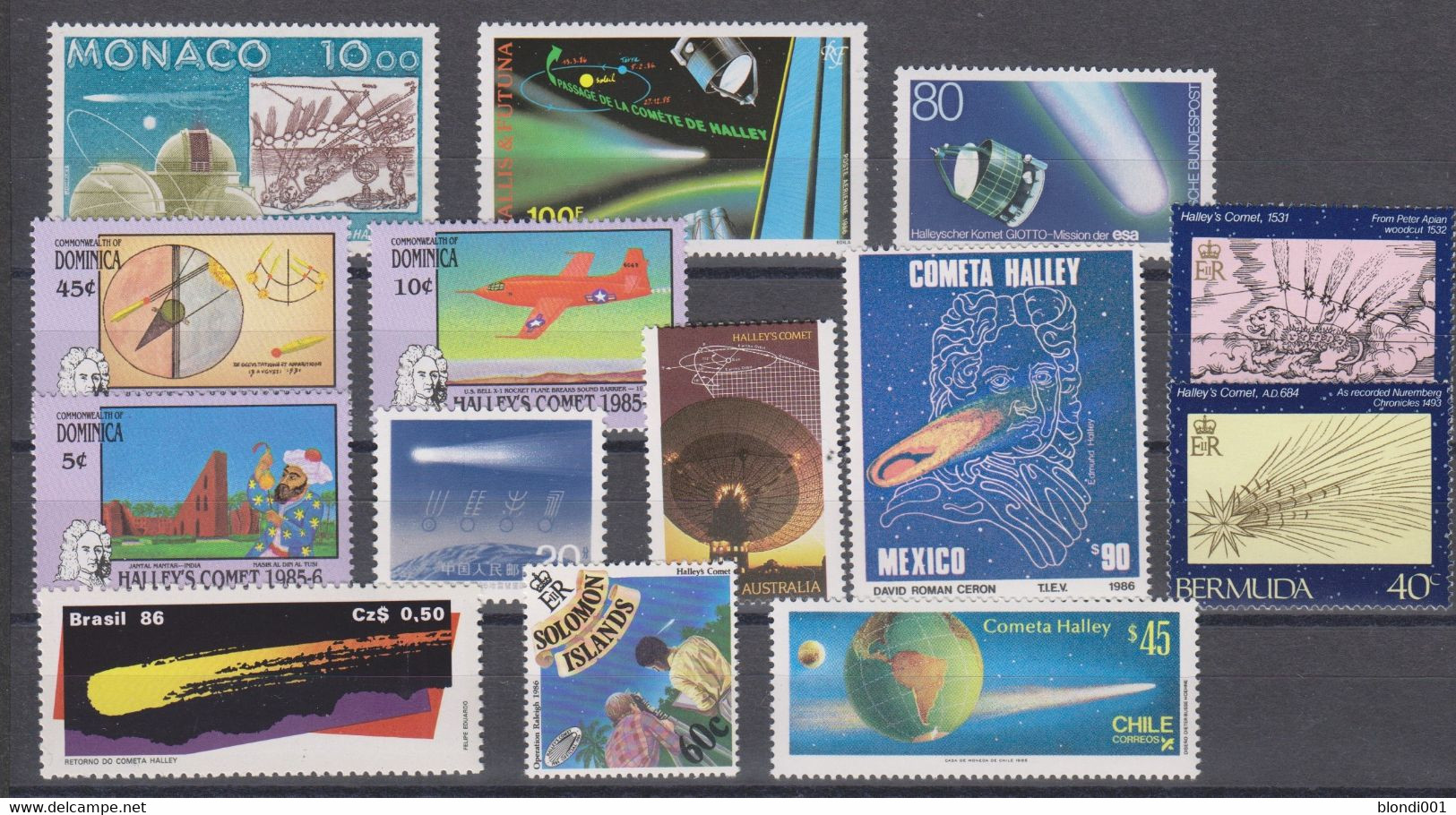 SPACE - Halley - Varios Countries - LOT 14v MNH - Sammlungen