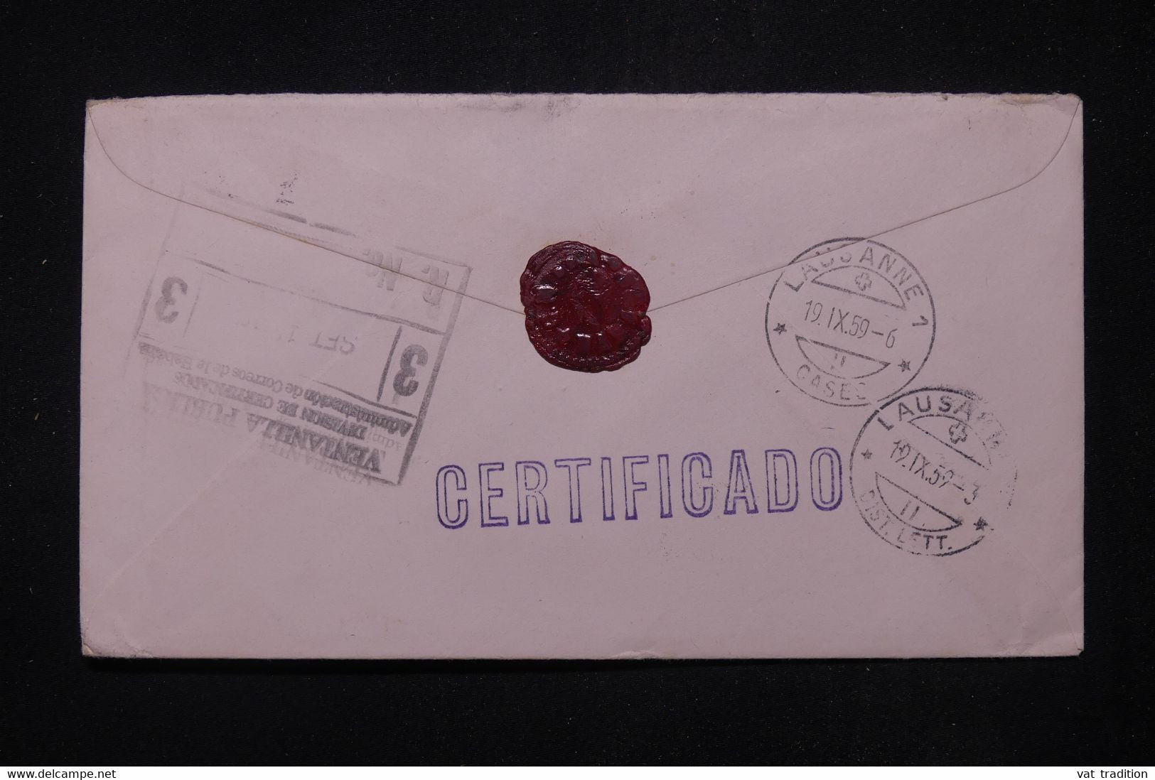 CUBA  - Enveloppe En Recommandé Pour La Suisse Par Avion En 1959 - L 111675 - Briefe U. Dokumente