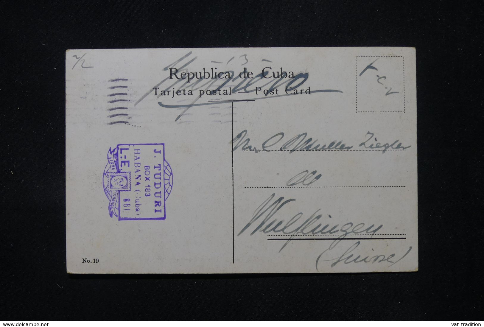 CUBA  - Affranchissement De Habana Sur Carte Postale Pour La Suisse En 1912 - L 111677 - Lettres & Documents