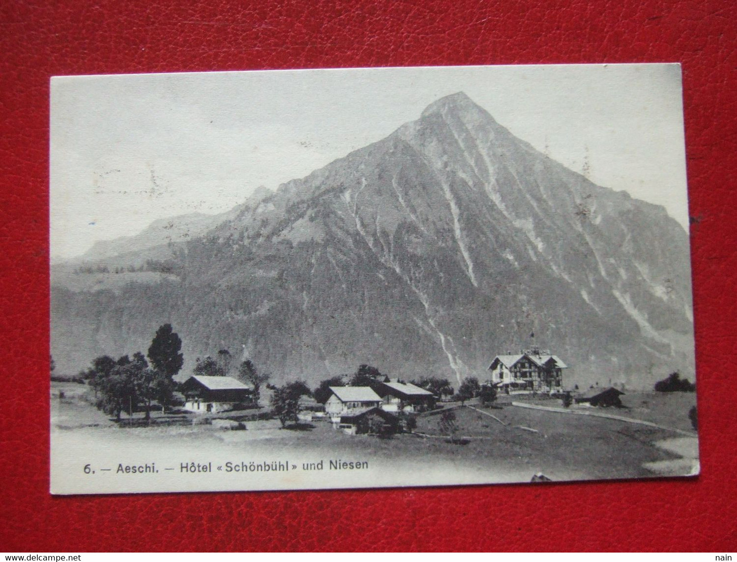 SUISSE - AESCHI - " HOTEL " SCHÔNBÛHL " UND NIESEN --- - VOIR SCANS........ " RARE " ...... - Aeschi Bei Spiez