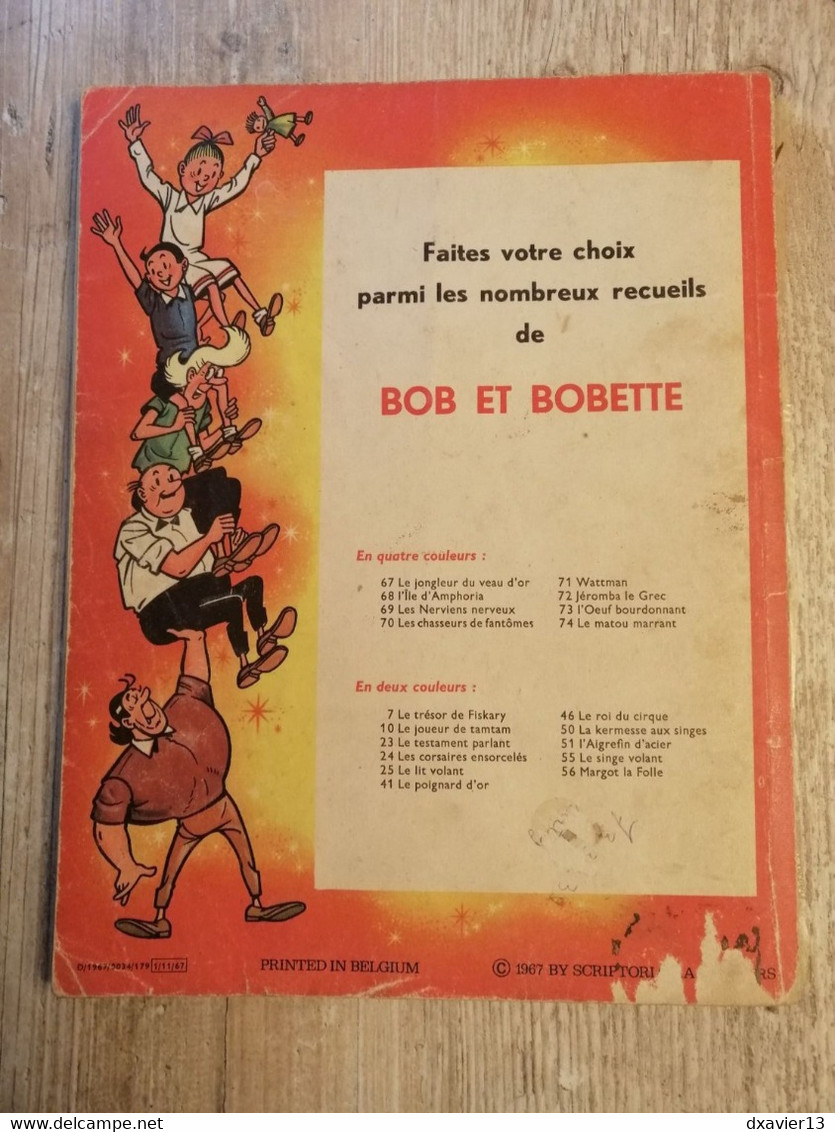 Bande Dessinée - Bob Et Bobette 76- L' Aigrefin D' Acier (1967) - Bob Et Bobette