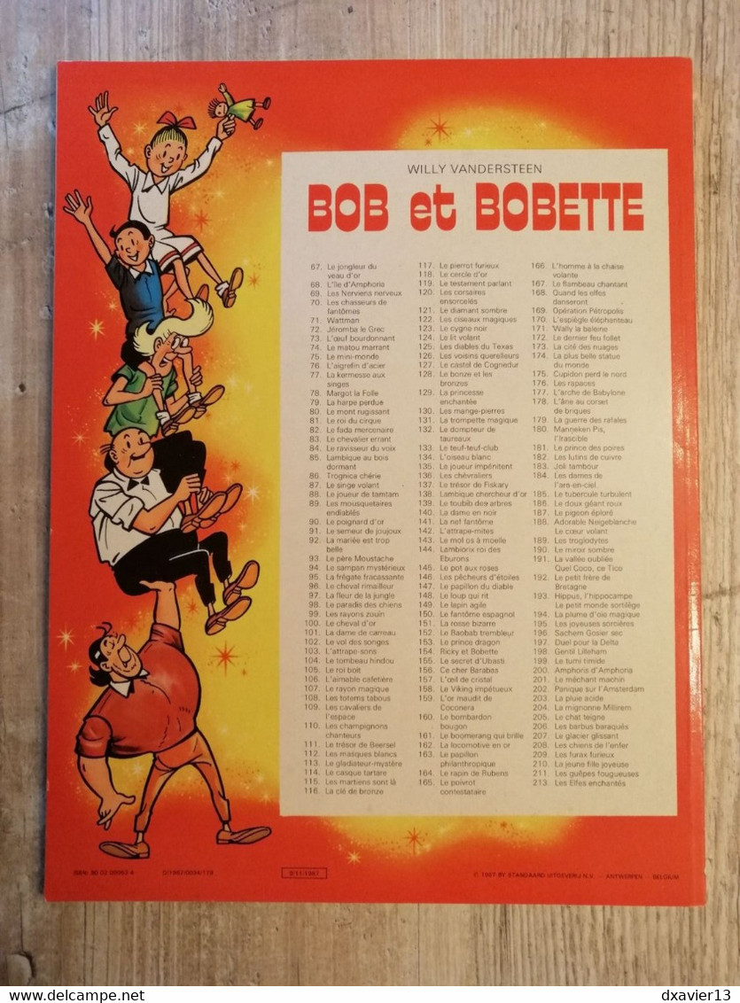 Bande Dessinée - Bob Et Bobette 76- L' Aigrefin D' Acier (1987) - Bob Et Bobette