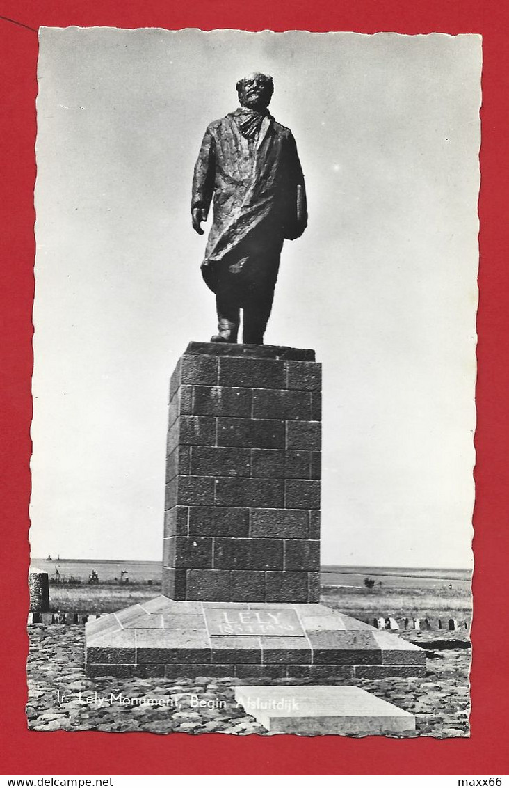 CARTOLINA NV PAESI BASSI - LELY Monument - Begin Afsluitdijk - 9 X 14 - Den Oever (& Afsluitdijk)